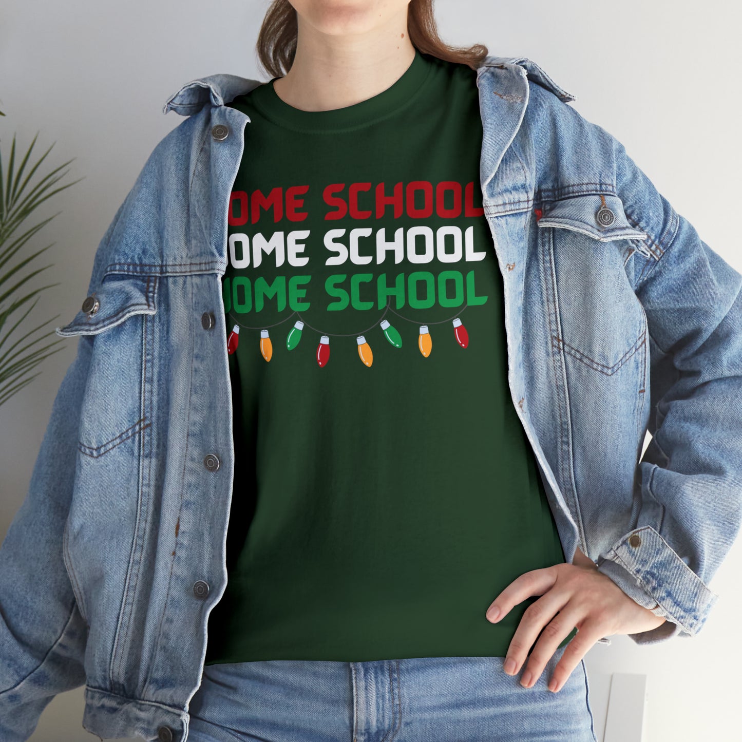 T-Shirt - Home School Christmas | Classic Fit | 100% Cotton | Heavy Cotton