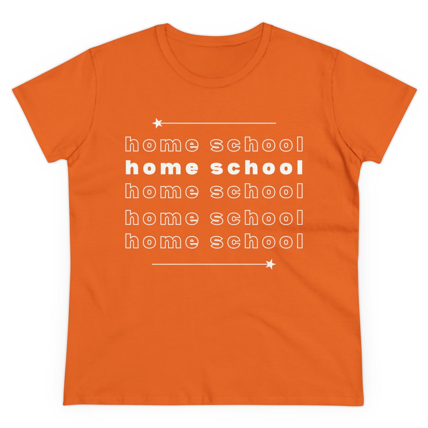 T-Shirt (Womens) - Holme School, Home School, Home School | Semi Fitted | 100% Cotton | Funny, Witty, Sarcastic