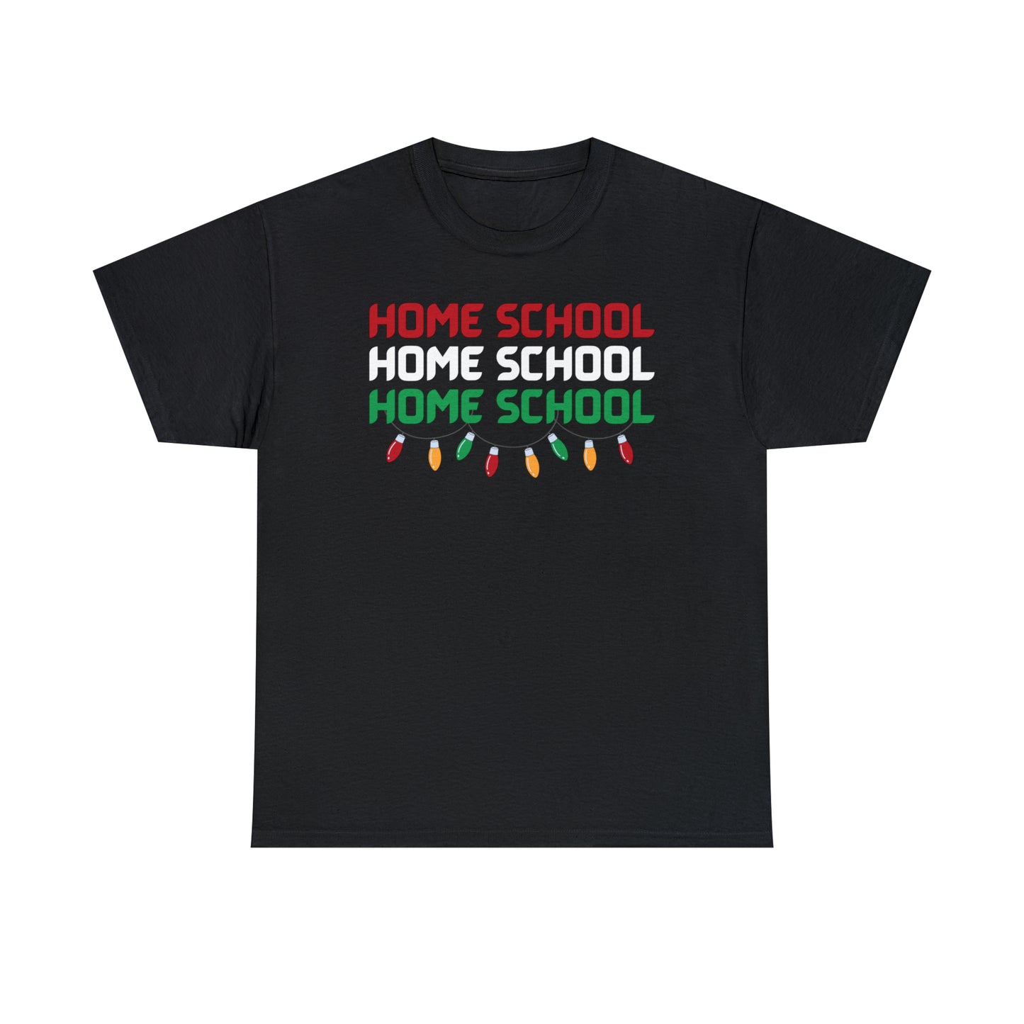 T-Shirt - Home School Christmas | Classic Fit | 100% Cotton | Heavy Cotton