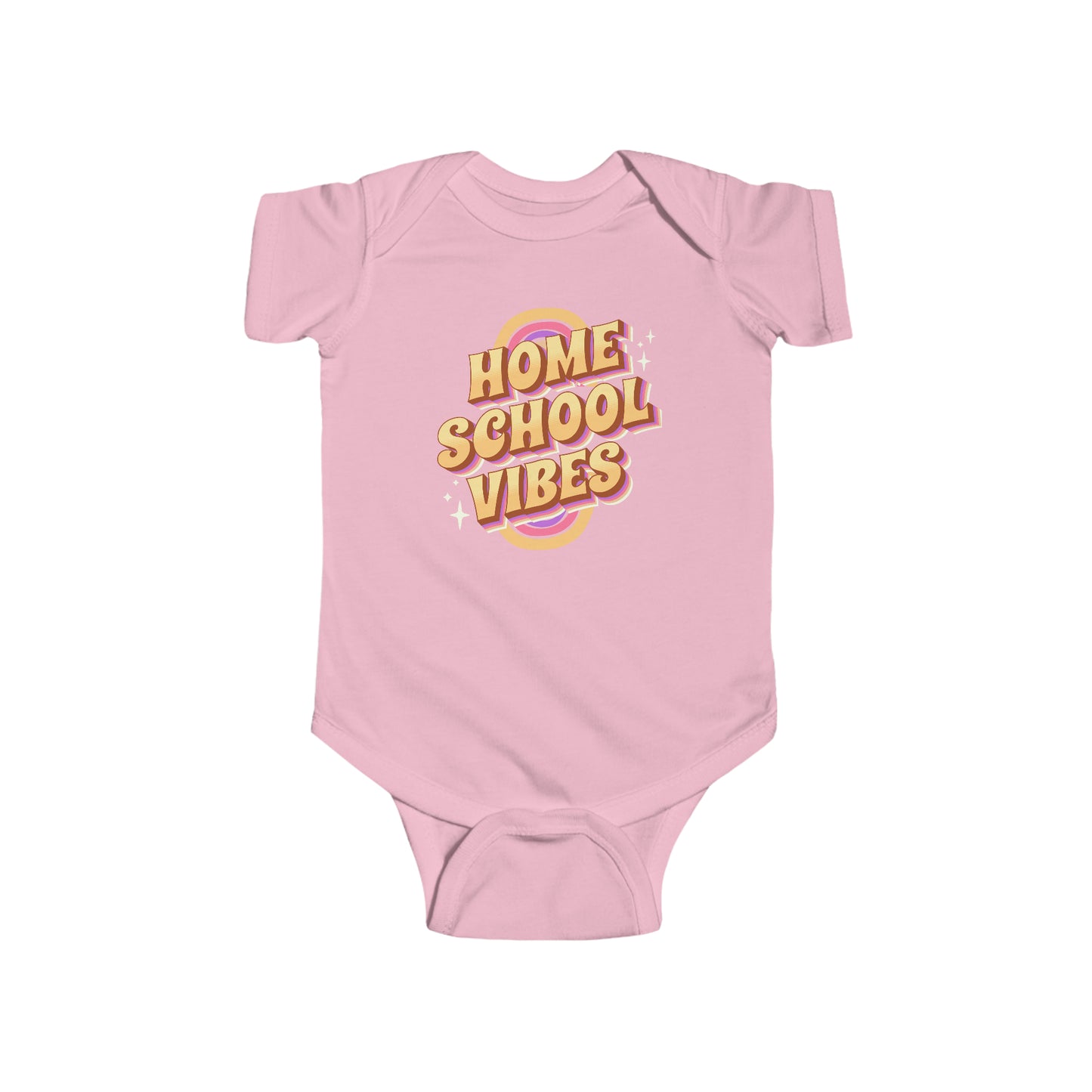 T-Shirt (Infant) Onesie - Home School Vibes | Infant | 100% Cotton | Funny, Witty, Sarcastic