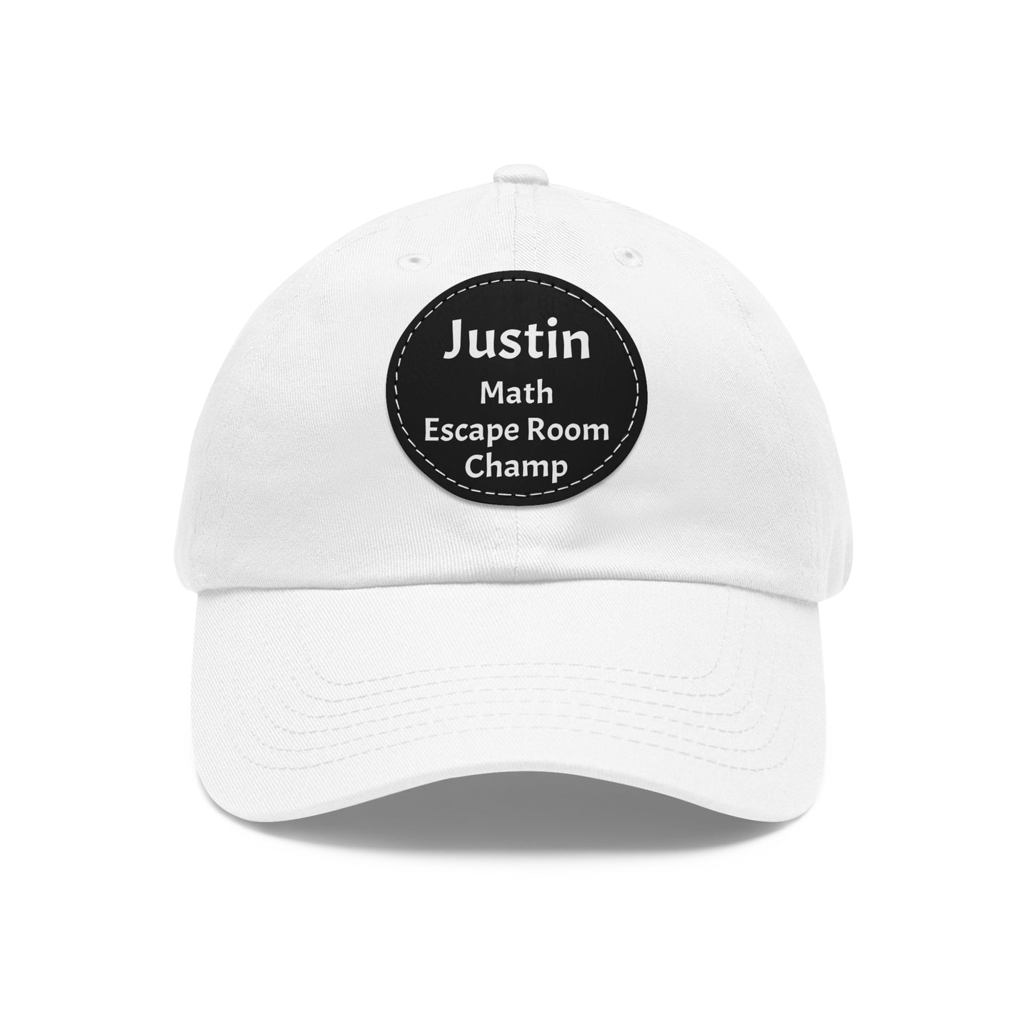 Hat (CUSTOM) - Baseball Hat | 100% Cotton | Patch 100% Leather | Pre-Curved Bill