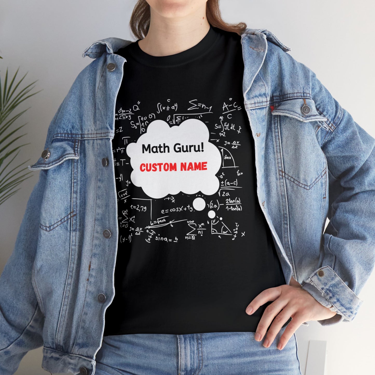 T-Shirt (CUSTOM) - Math Guru | Classic Fit | 100% Cotton | Heavy Cotton