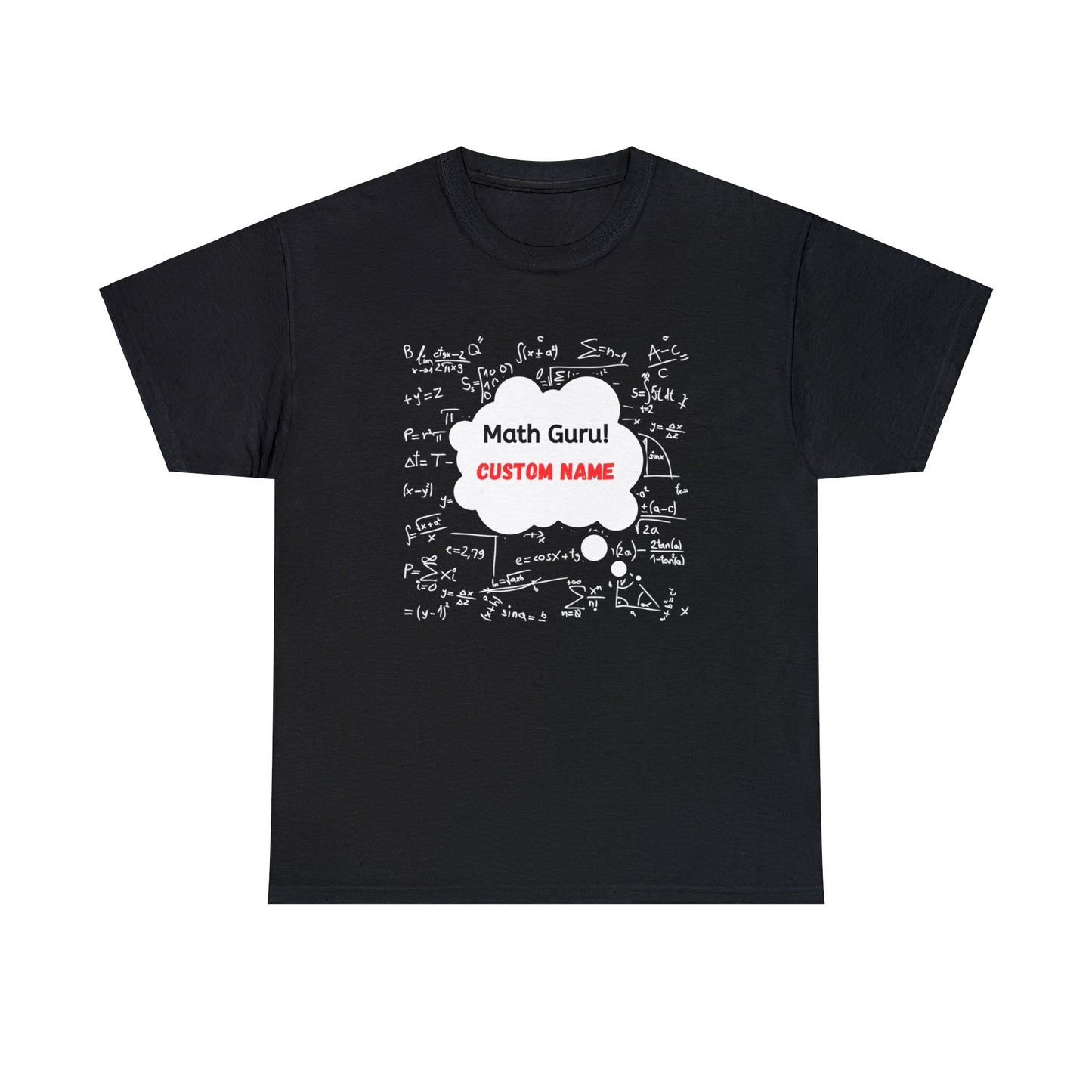 T-Shirt (CUSTOM) - Math Guru | Classic Fit | 100% Cotton | Heavy Cotton