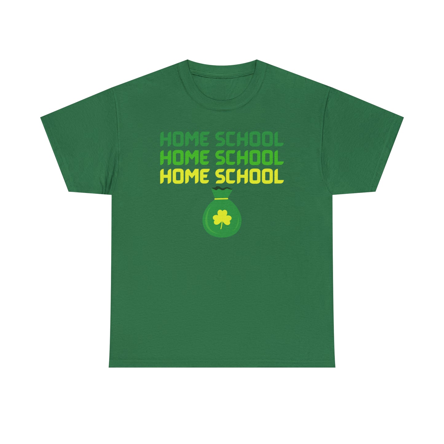 T-Shirt - Home School St Patrick's Day | Classic Fit | 100% Cotton | Heavy Cotton