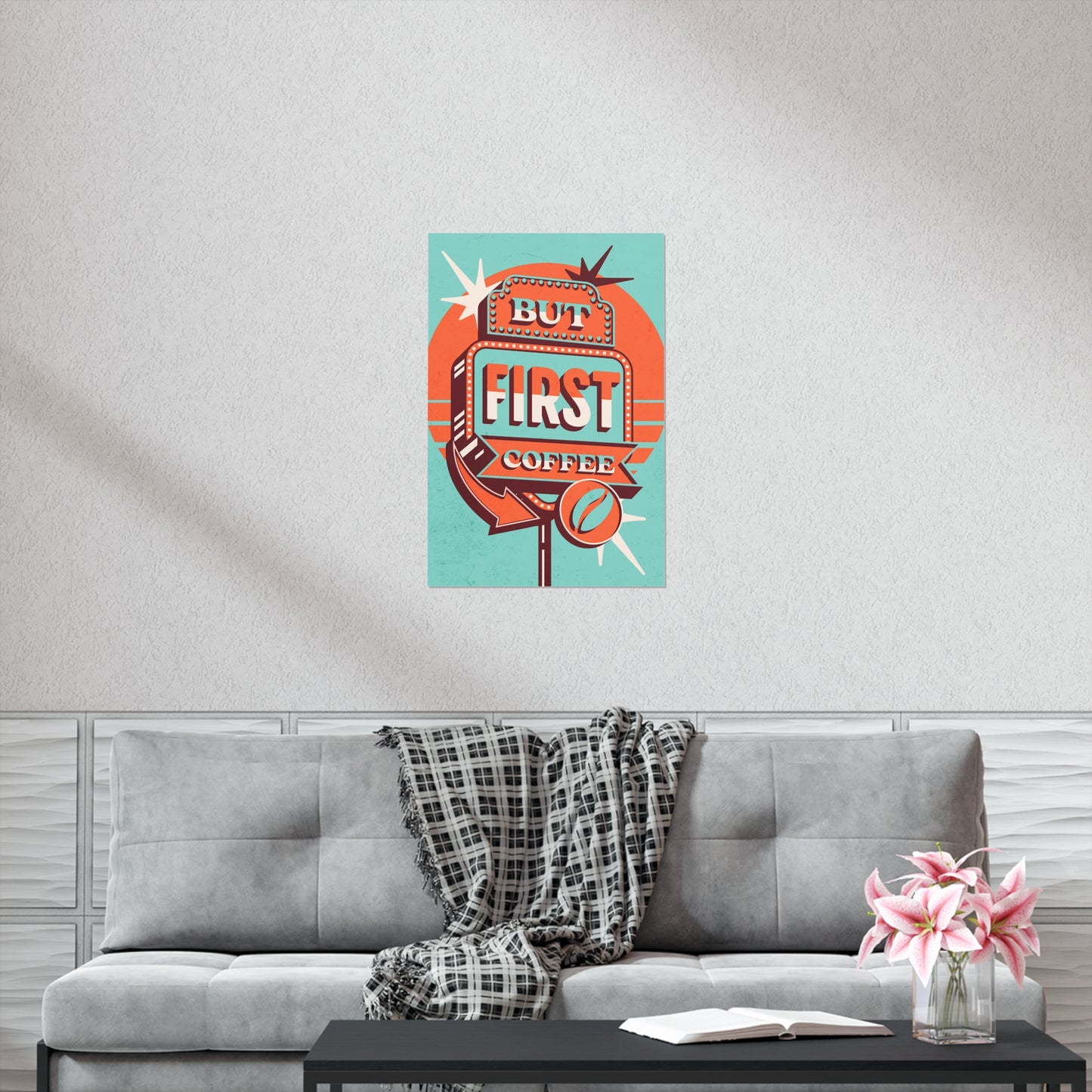 Poster - But First Coffee | Coffee Vintage | Premium Matte Poster