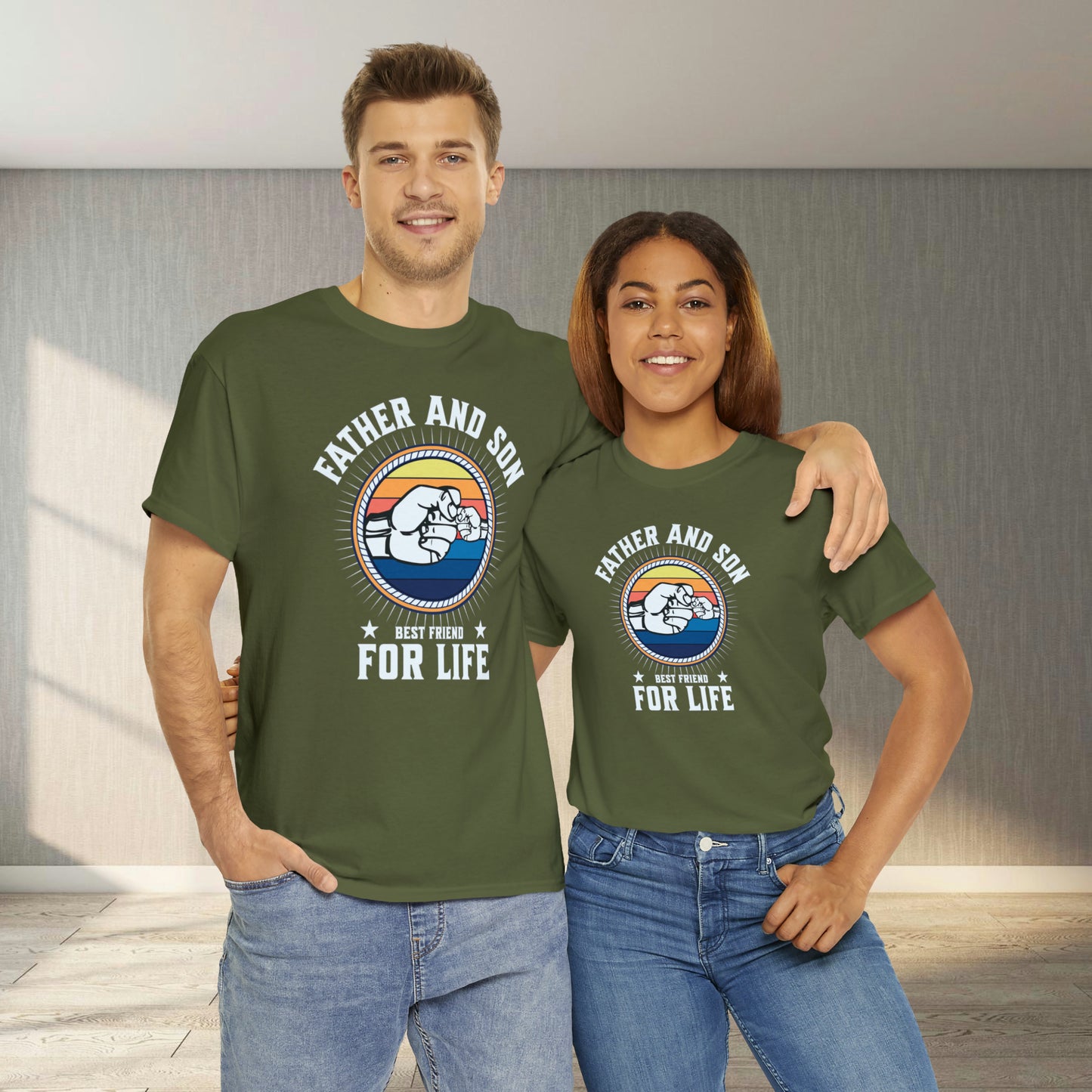 T-Shirt - Father and Son | Classic Fit | 100% Cotton | Heavy Cotton