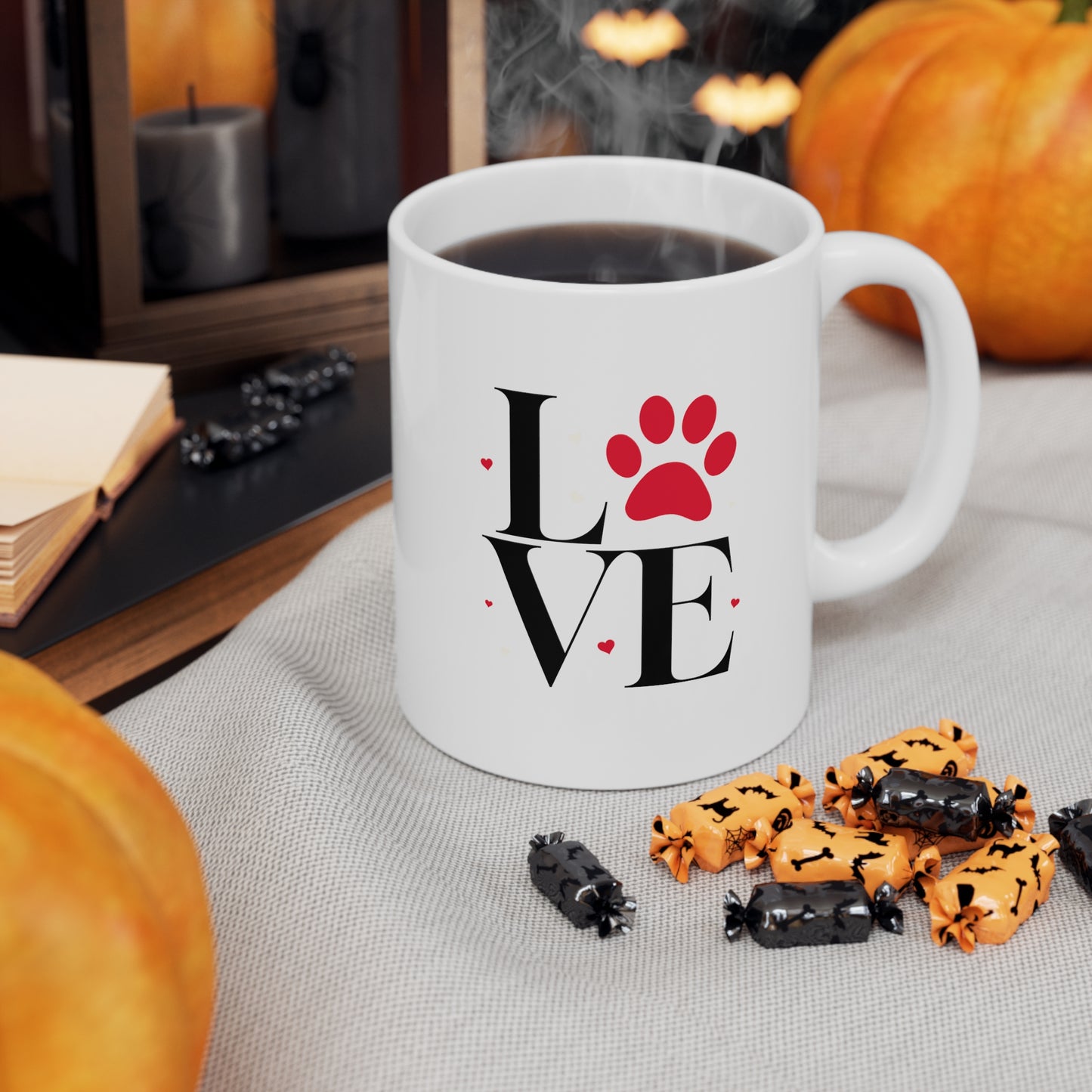 Coffee Mug - Pet Love | White | Ceramic 11oz | Microwave and Dishwasher Safe