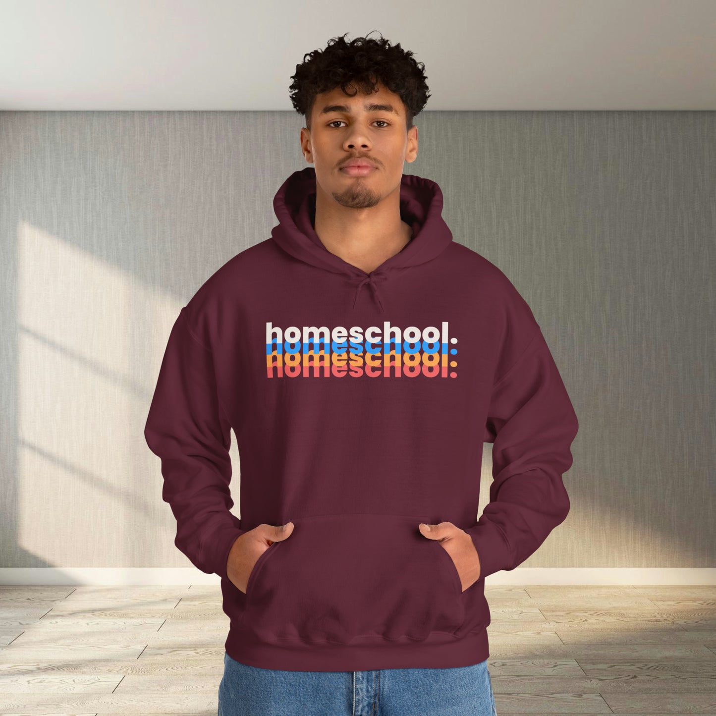 Sweater - Homeschool Blur | Hooded Sweater | Classic Fit