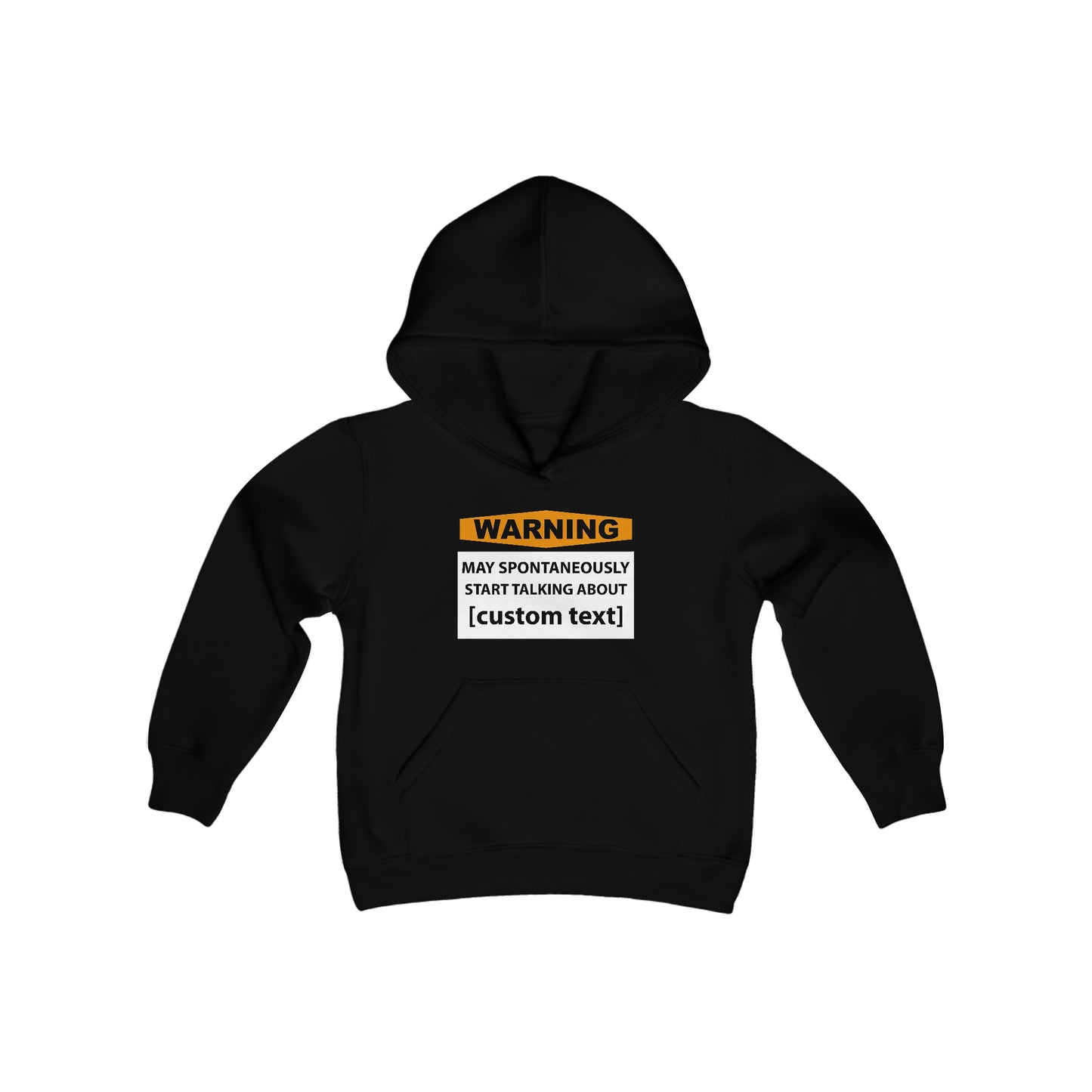 Sweater (Kids, CUSTOM) - Warning Logo | Hooded Sweater | Regular Fit
