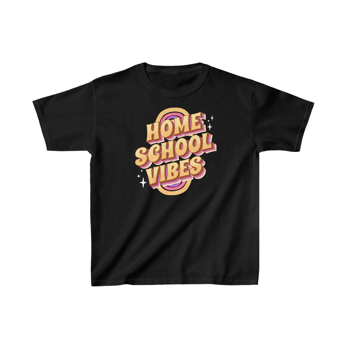 T-Shirt (Kids) - Home School Vibes | Classic Fit | 100% Cotton | Funny, Witty, Sarcastic
