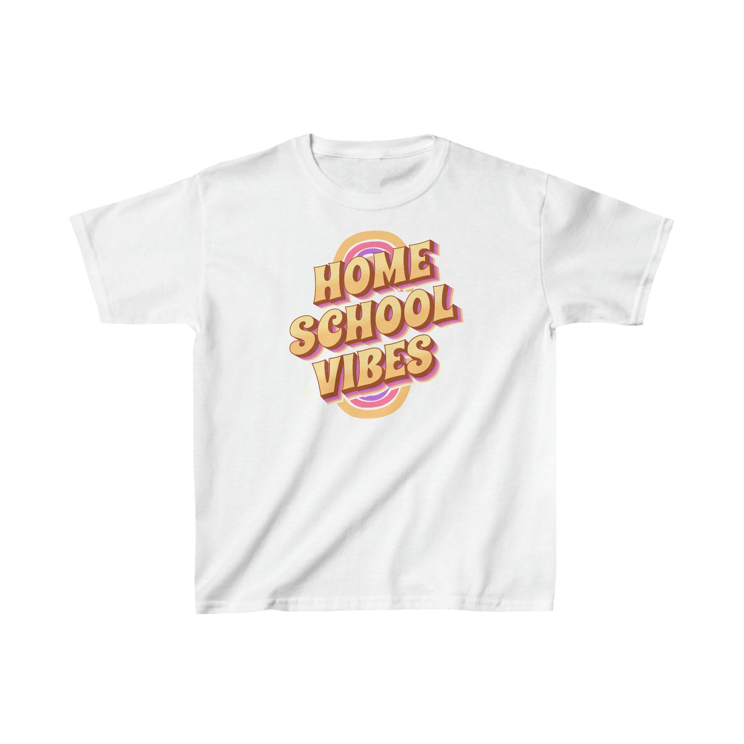T-Shirt (Kids) - Home School Vibes | Classic Fit | 100% Cotton | Funny, Witty, Sarcastic