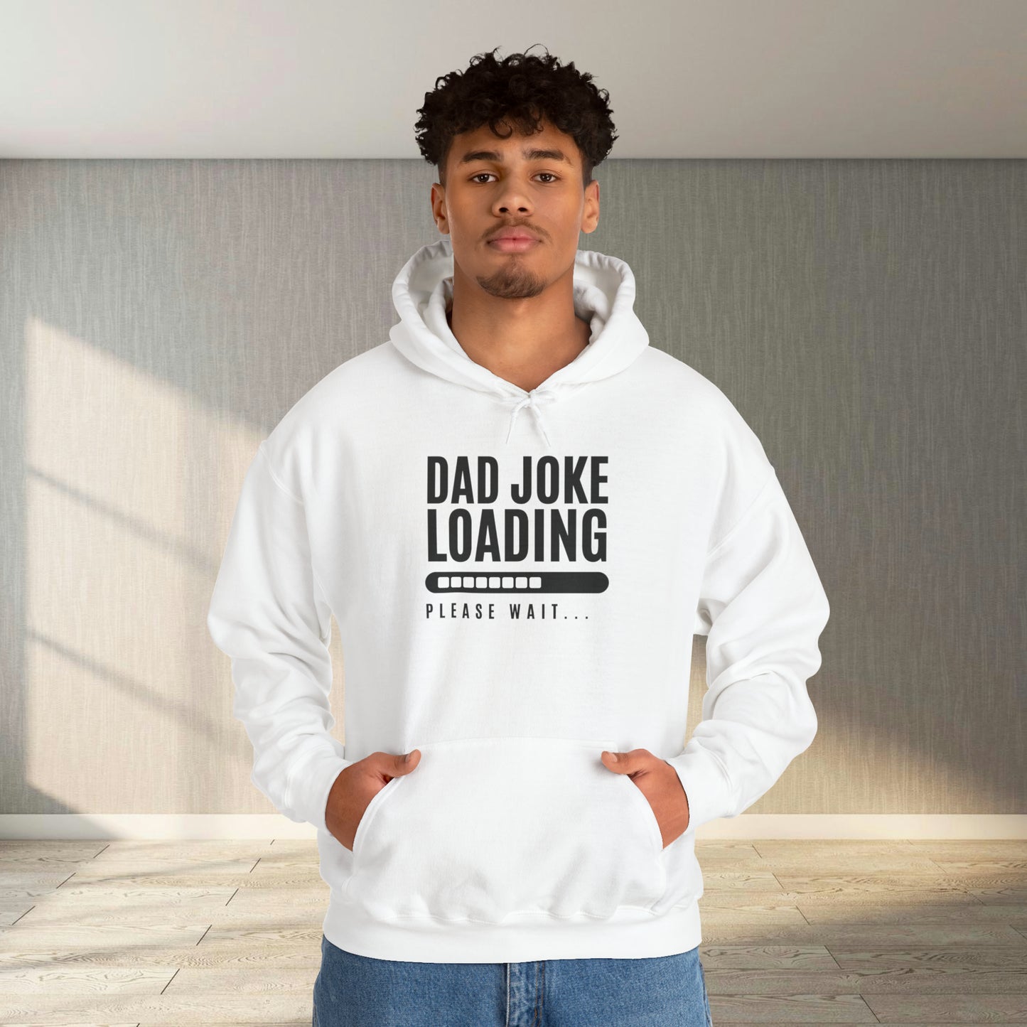 Sweater - Dad Joke Loading | Hooded Sweater | Classic Fit