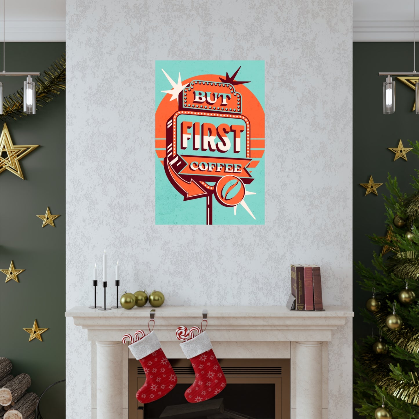 Poster - But First Coffee | Coffee Vintage | Premium Matte Poster
