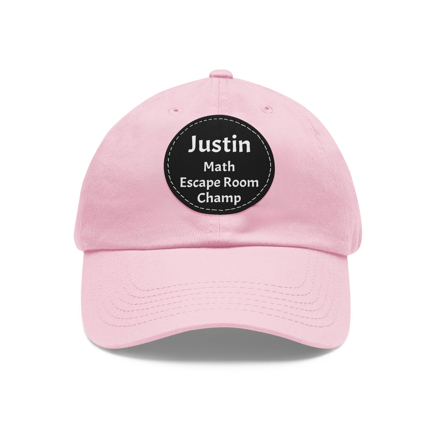 Hat (CUSTOM) - Baseball Hat | 100% Cotton | Patch 100% Leather | Pre-Curved Bill