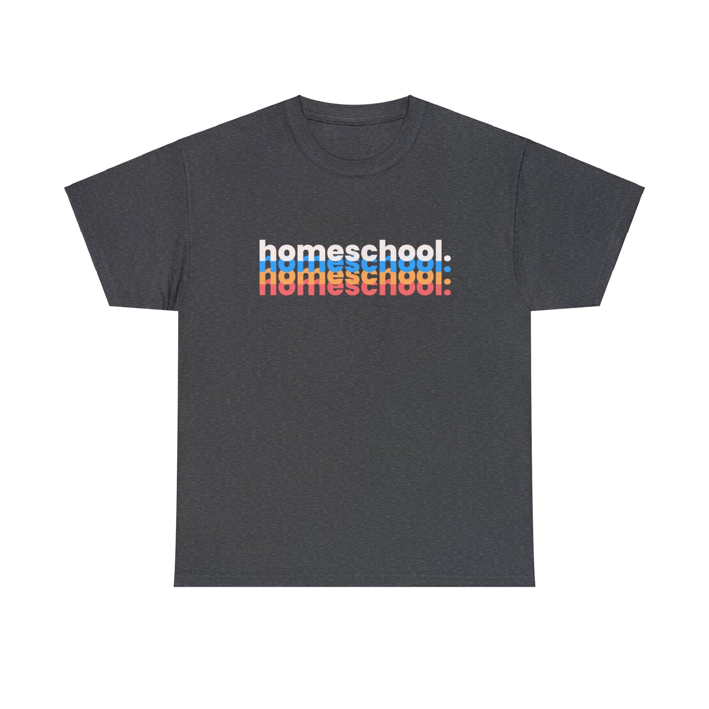 T-Shirt - Home School Blur | Classic Fit | 100% Cotton | Heavy Cotton