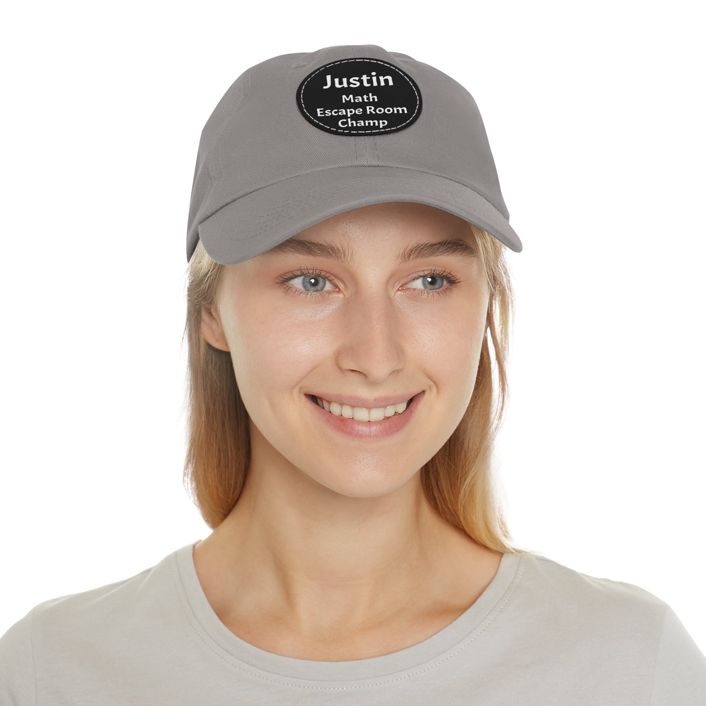 Hat (CUSTOM) - Baseball Hat | 100% Cotton | Patch 100% Leather | Pre-Curved Bill