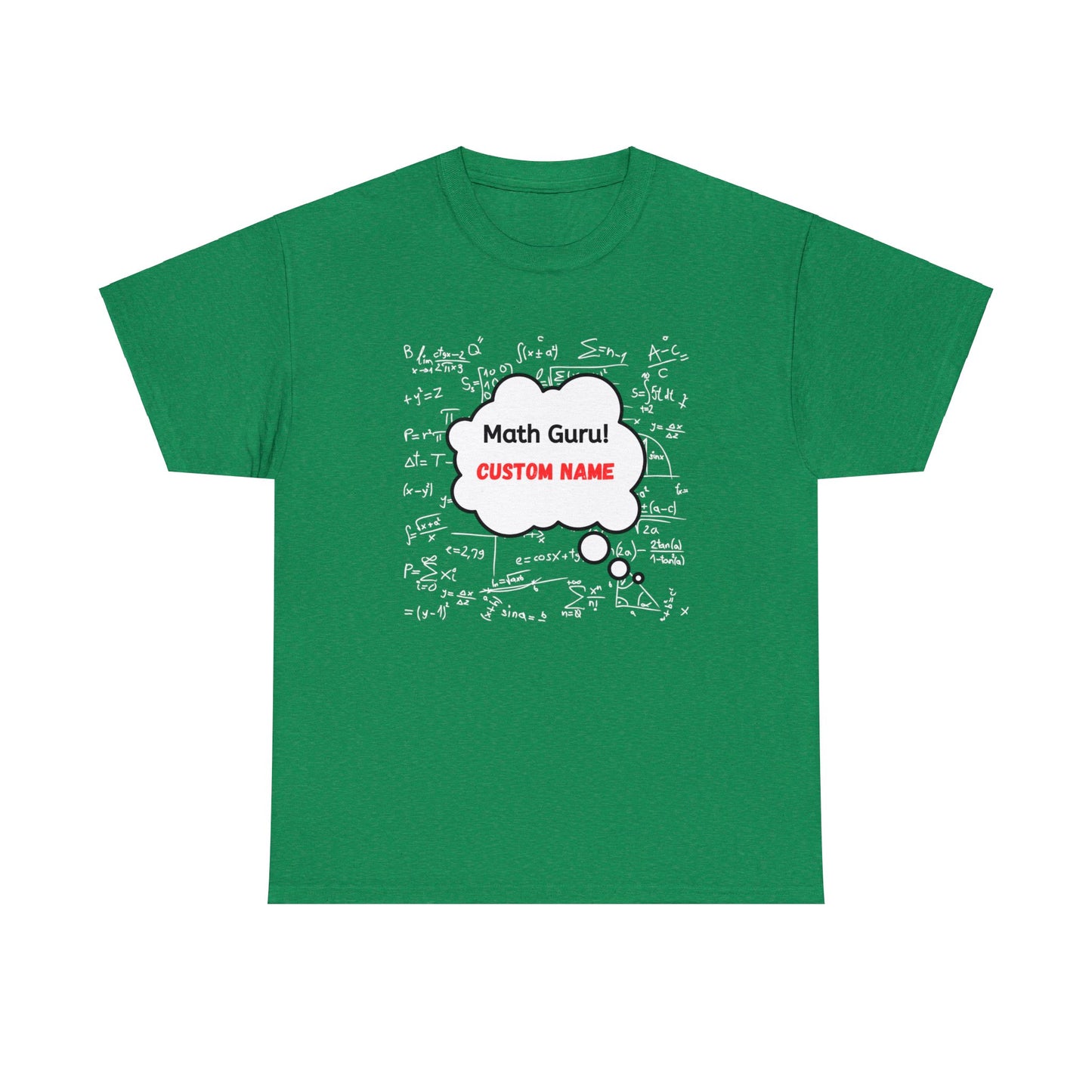 T-Shirt (CUSTOM) - Math Guru | Classic Fit | 100% Cotton | Heavy Cotton