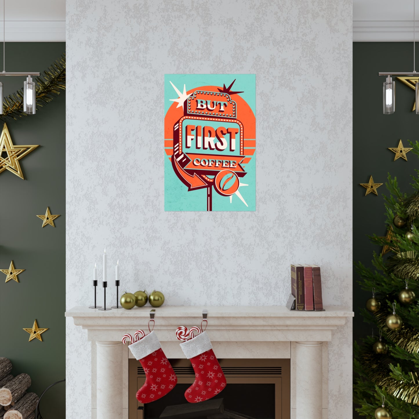Poster - But First Coffee | Coffee Vintage | Premium Matte Poster