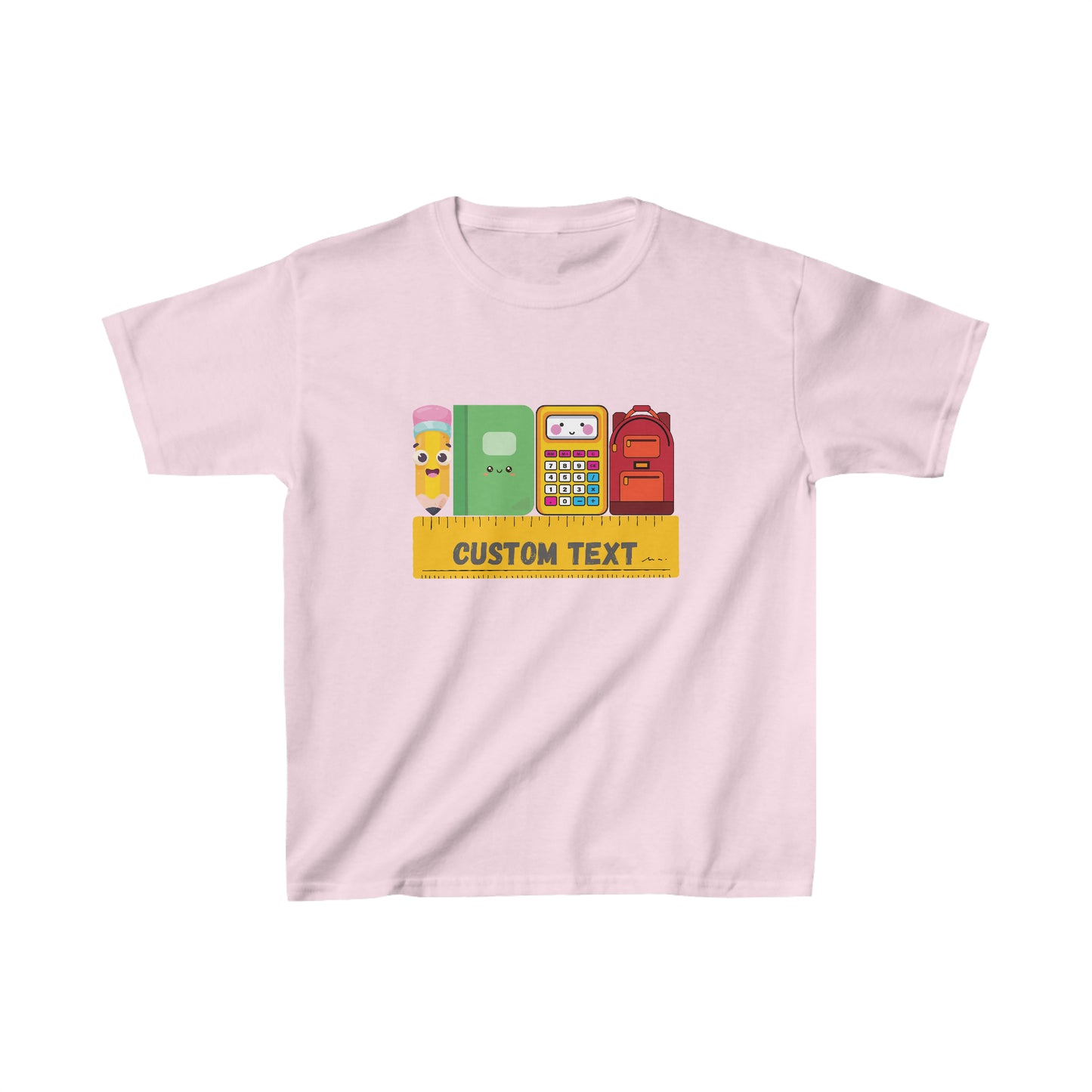 T-Shirt (Kids, CUSTOM) - Back To School Supplies | Classic Fit | 100% Cotton | Funny, Witty, Sarcastic
