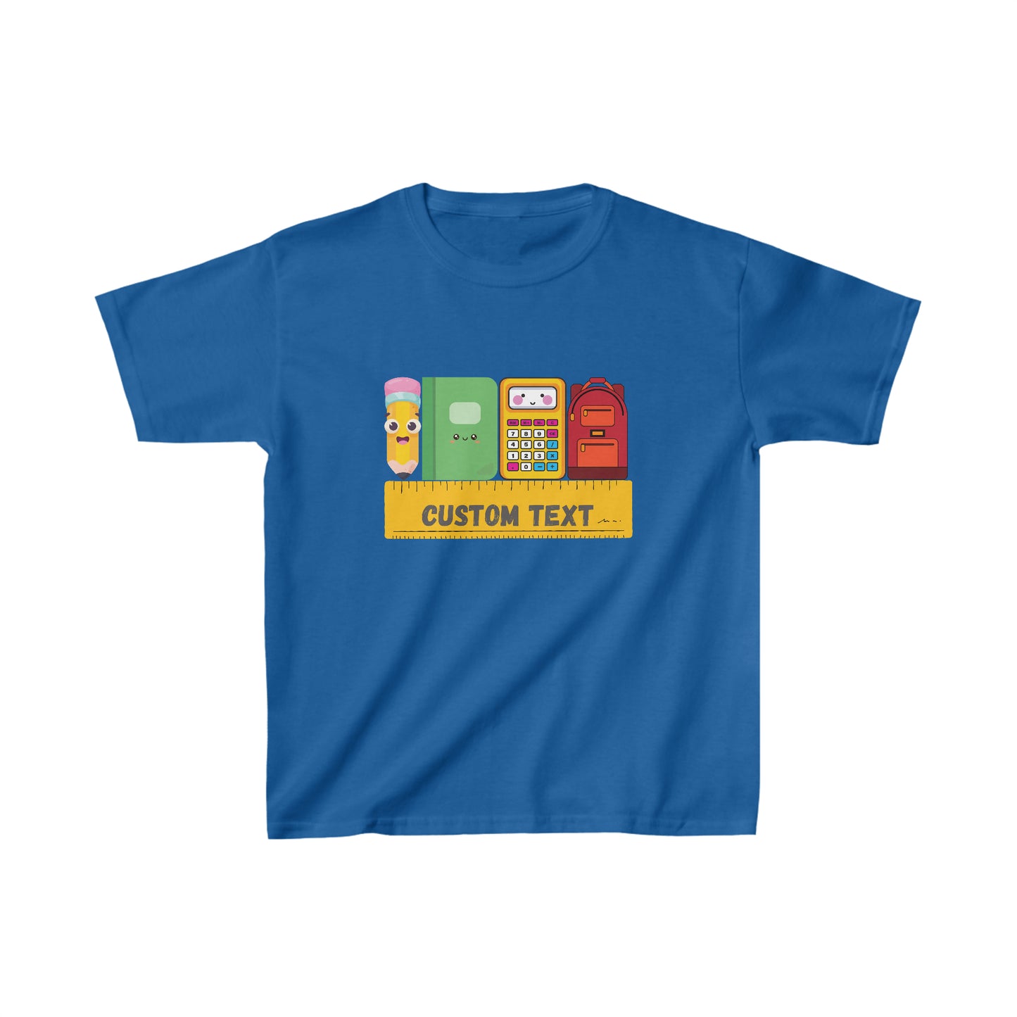 T-Shirt (Kids, CUSTOM) - Back To School Supplies | Classic Fit | 100% Cotton | Funny, Witty, Sarcastic