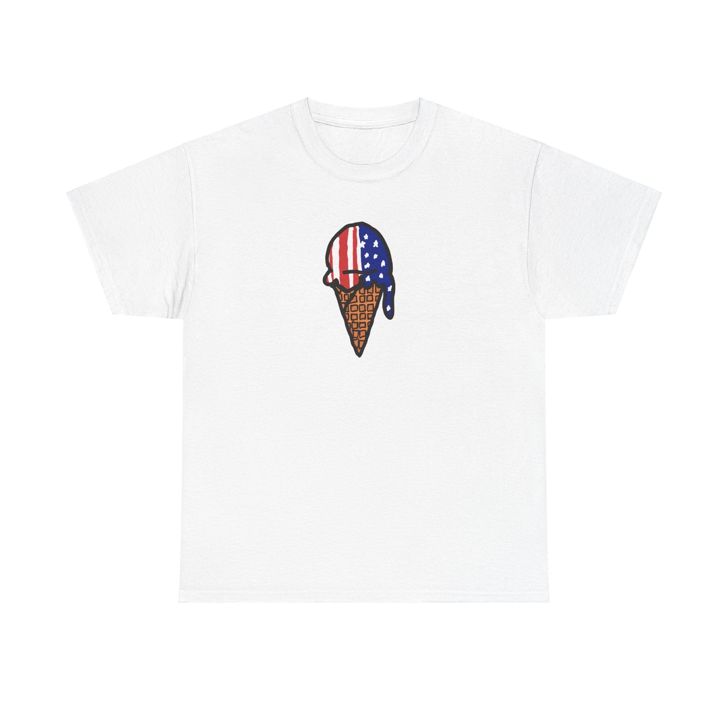 Unisex Heavy Cotton Tee (Ice Cream America)