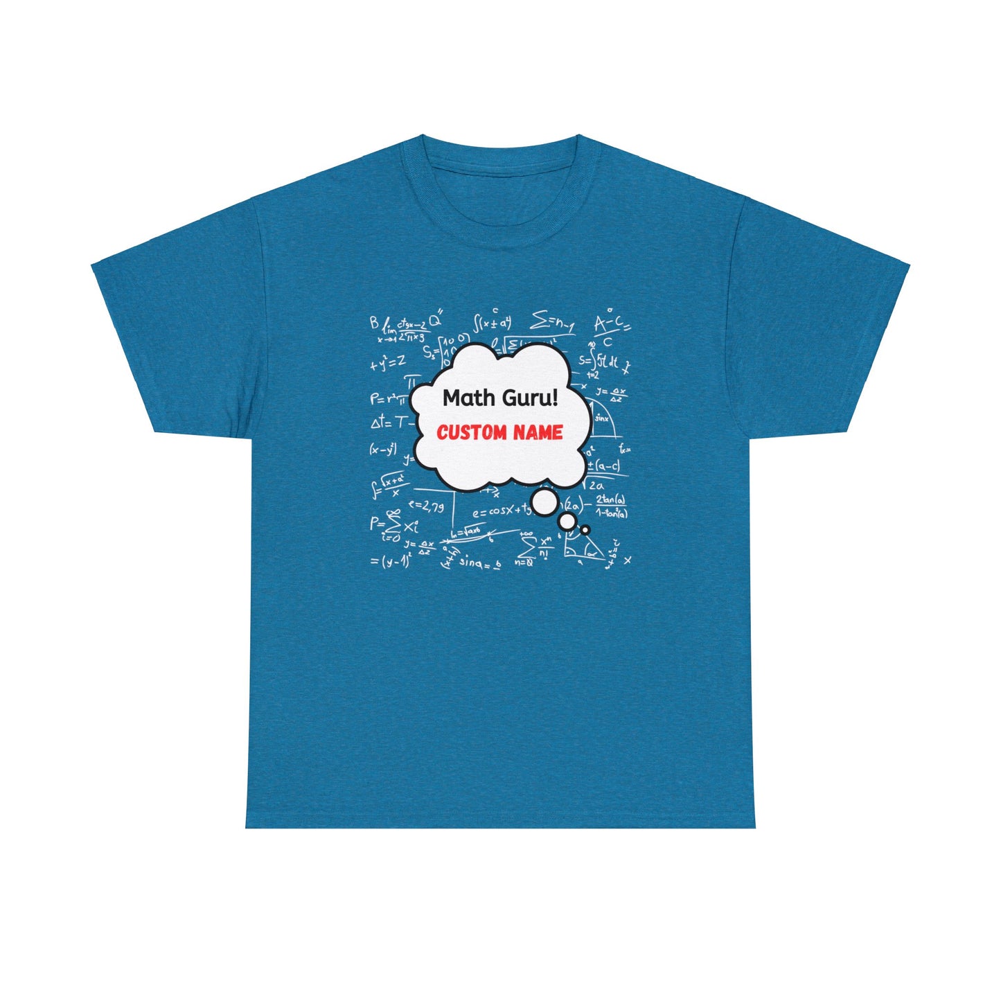 T-Shirt (CUSTOM) - Math Guru | Classic Fit | 100% Cotton | Heavy Cotton