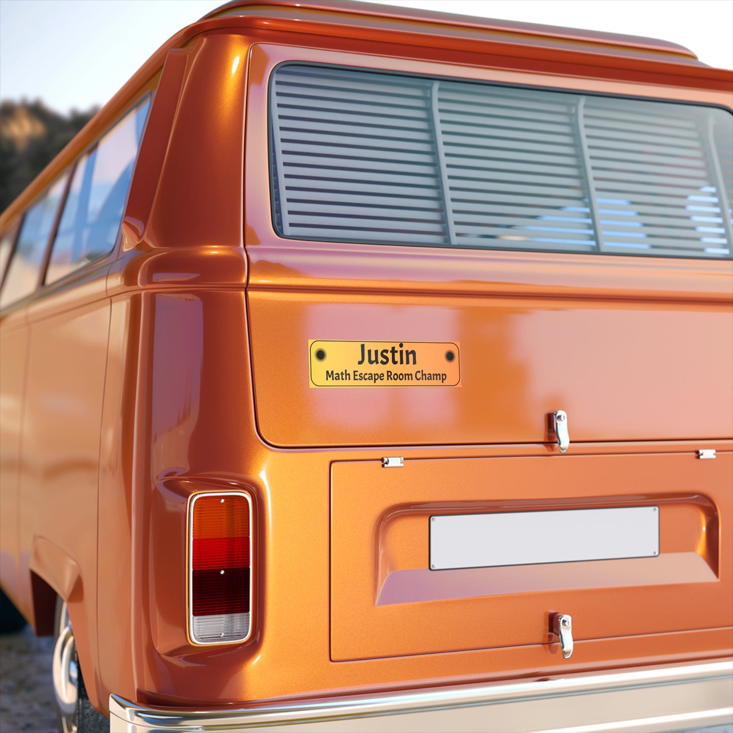 Sticker (CUSTOM) - Bumper Sticker | Indoor And Outdoor Use | Water Resistant Vinyl