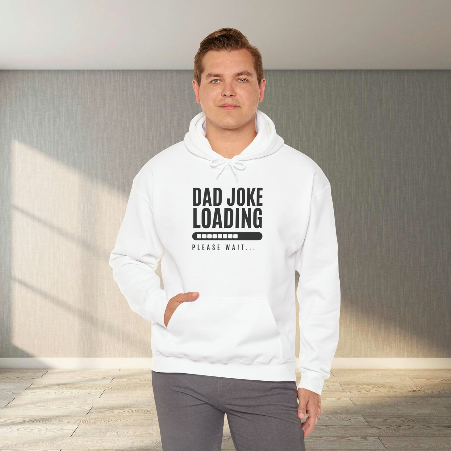 Sweater - Dad Joke Loading | Hooded Sweater | Classic Fit