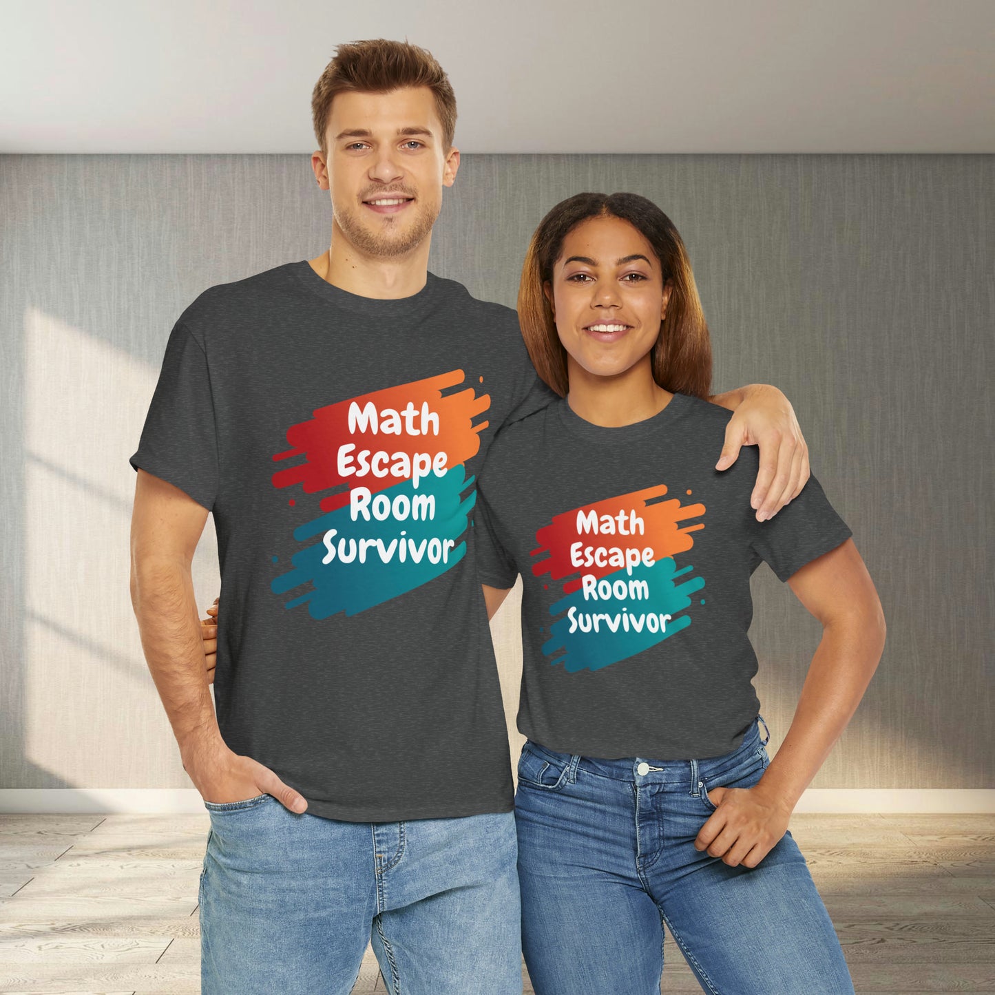 T-Shirt - Math Escape Room Survivor | Classic Fit | 100% Cotton | Heavy Cotton