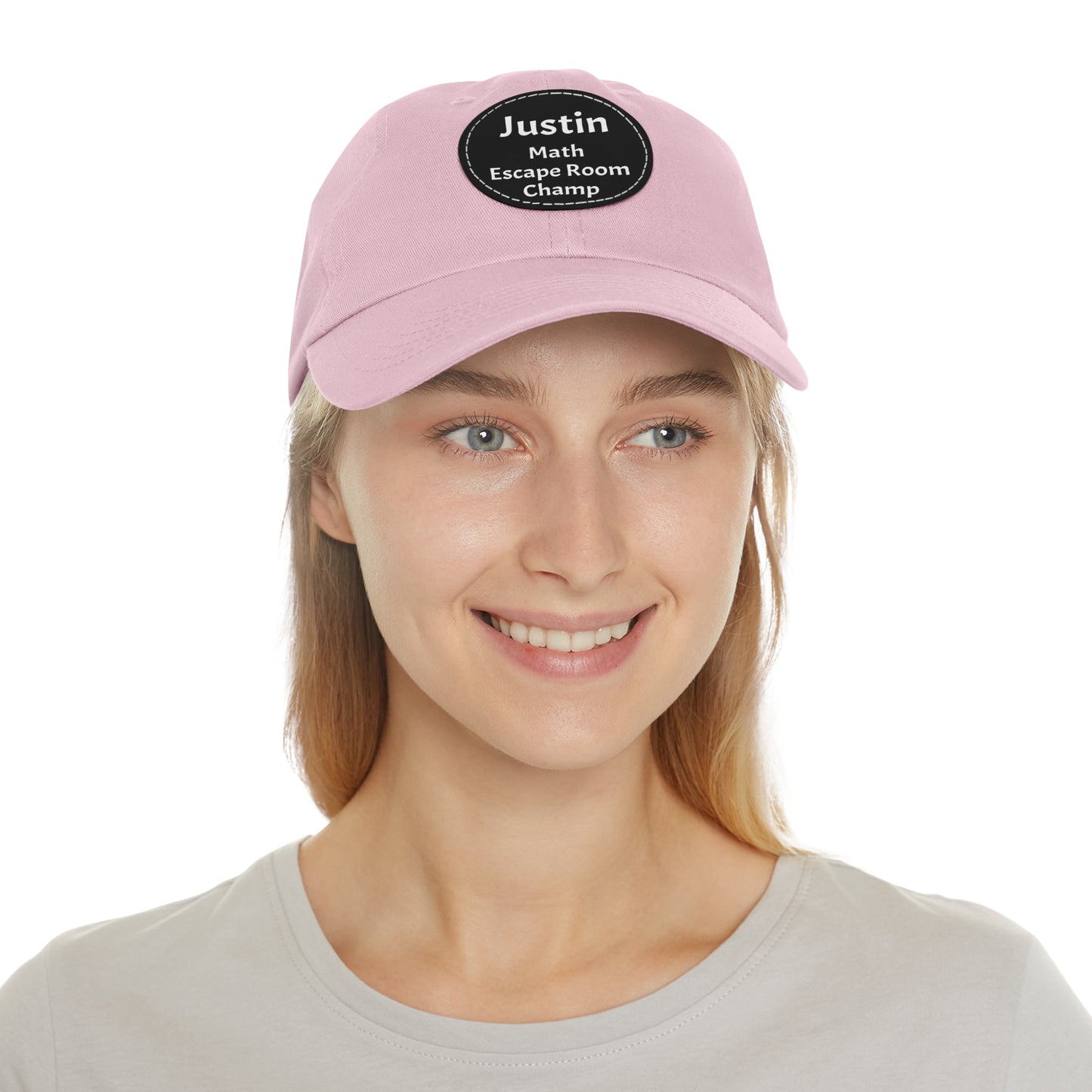Hat (CUSTOM) - Baseball Hat | 100% Cotton | Patch 100% Leather | Pre-Curved Bill
