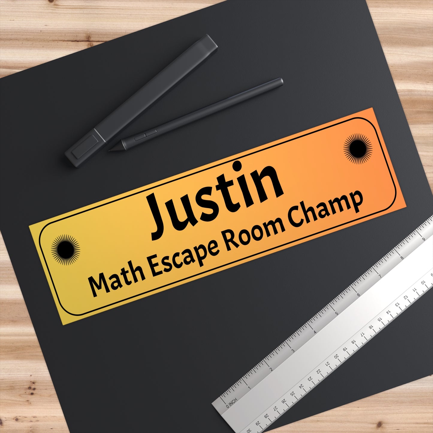 Sticker (CUSTOM) - Bumper Sticker | Indoor And Outdoor Use | Water Resistant Vinyl