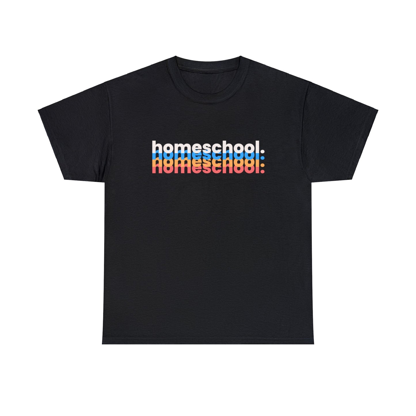T-Shirt - Home School Blur | Classic Fit | 100% Cotton | Heavy Cotton