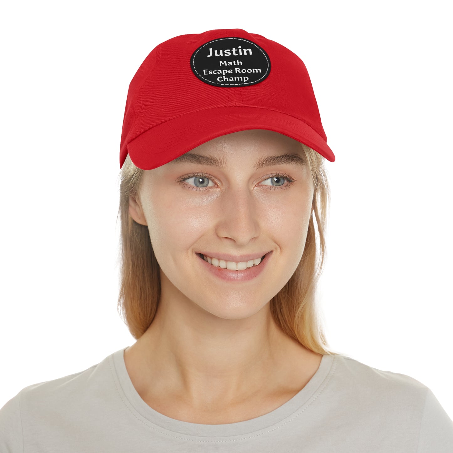 Hat (CUSTOM) - Baseball Hat | 100% Cotton | Patch 100% Leather | Pre-Curved Bill
