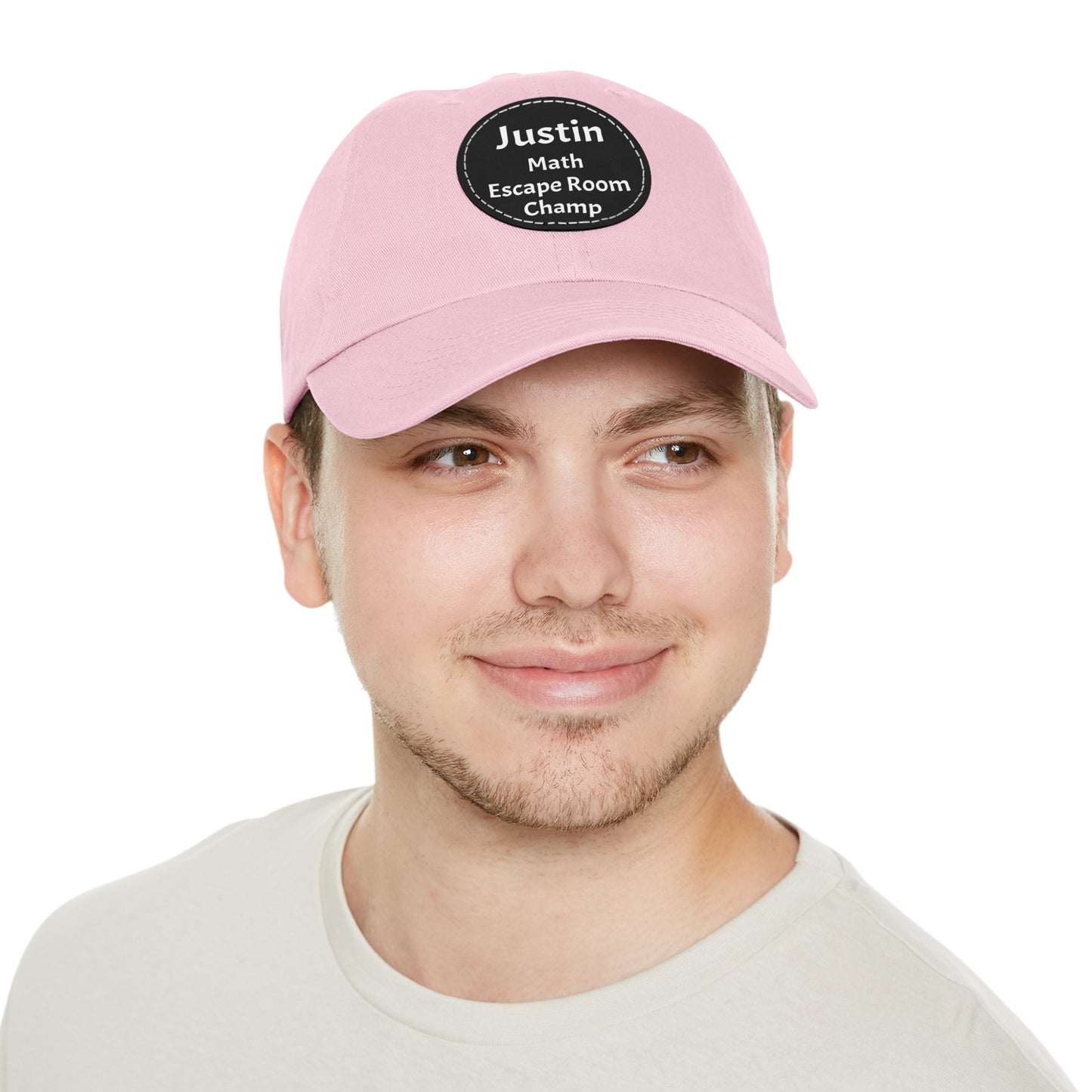 Hat (CUSTOM) - Baseball Hat | 100% Cotton | Patch 100% Leather | Pre-Curved Bill
