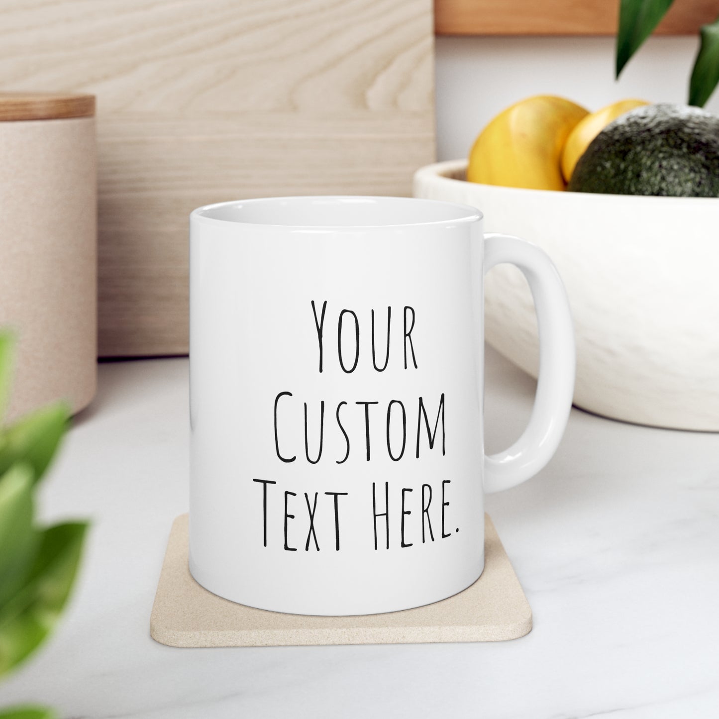 Coffee Mug (CUSTOM) | White | Ceramic 11oz | Microwave and Dishwasher Safe