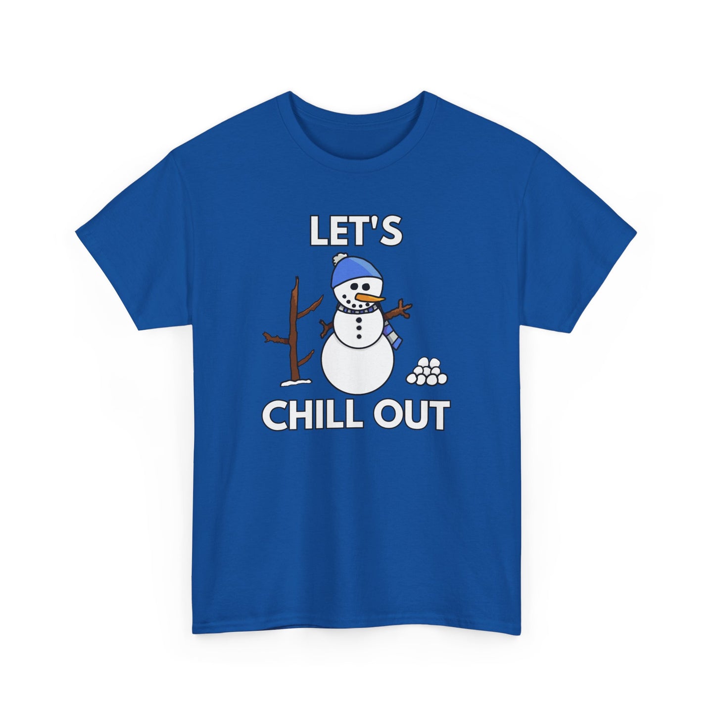 T-Shirt Let's Chill Out Snowman Design
