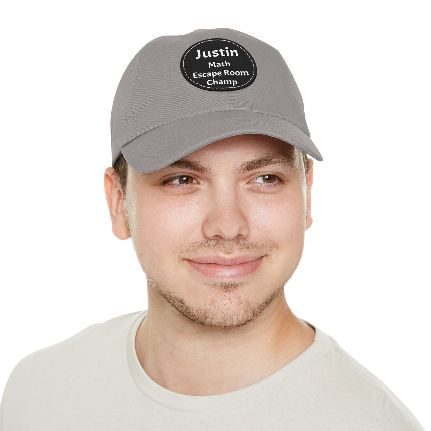 Hat (CUSTOM) - Baseball Hat | 100% Cotton | Patch 100% Leather | Pre-Curved Bill