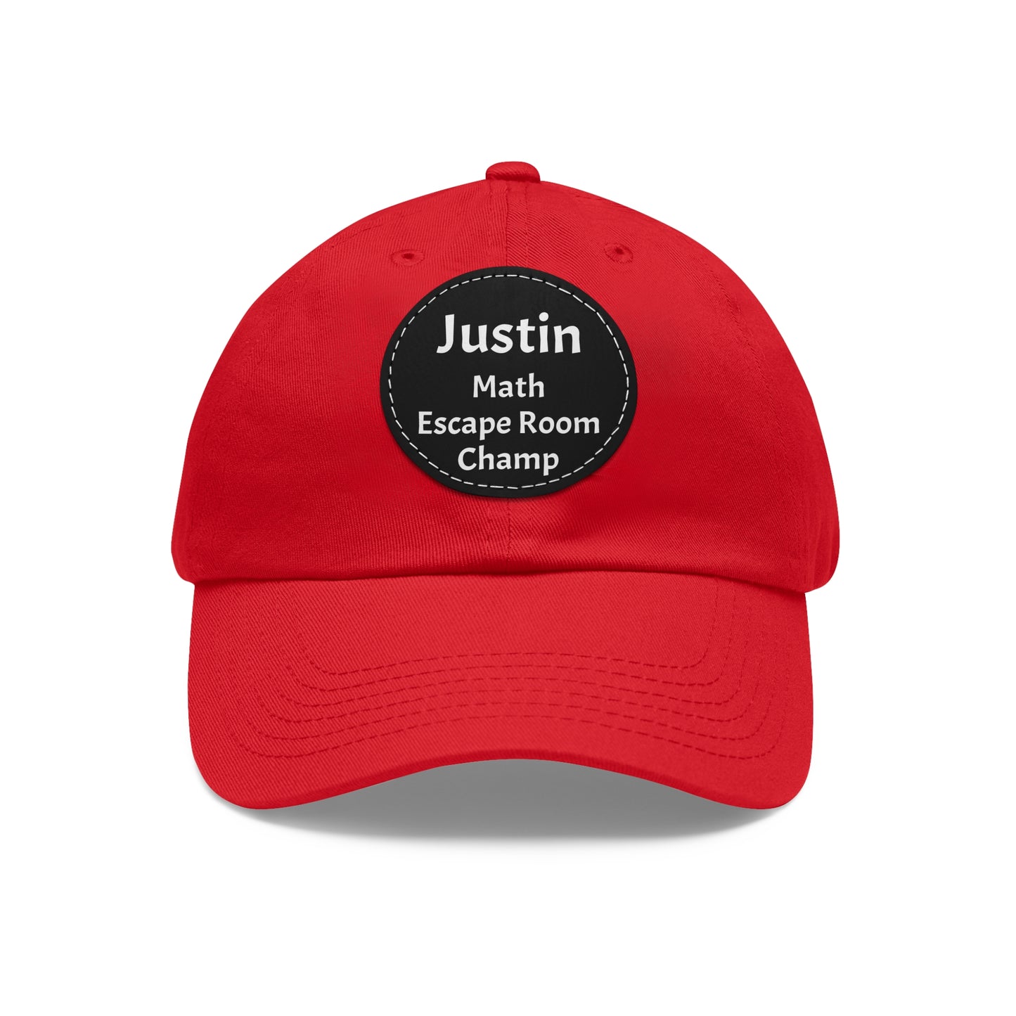 Hat (CUSTOM) - Baseball Hat | 100% Cotton | Patch 100% Leather | Pre-Curved Bill