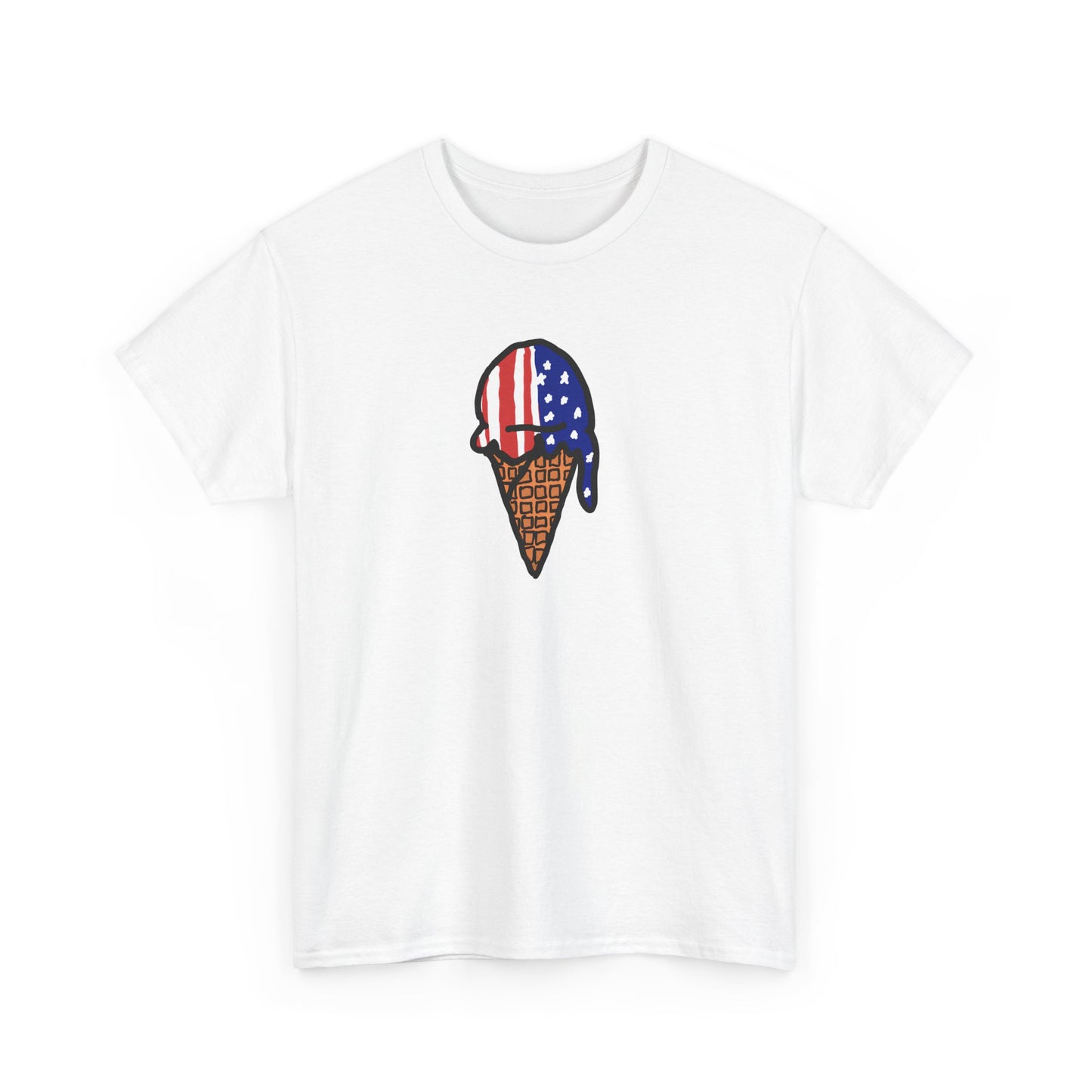 Unisex Heavy Cotton Tee (Ice Cream America)