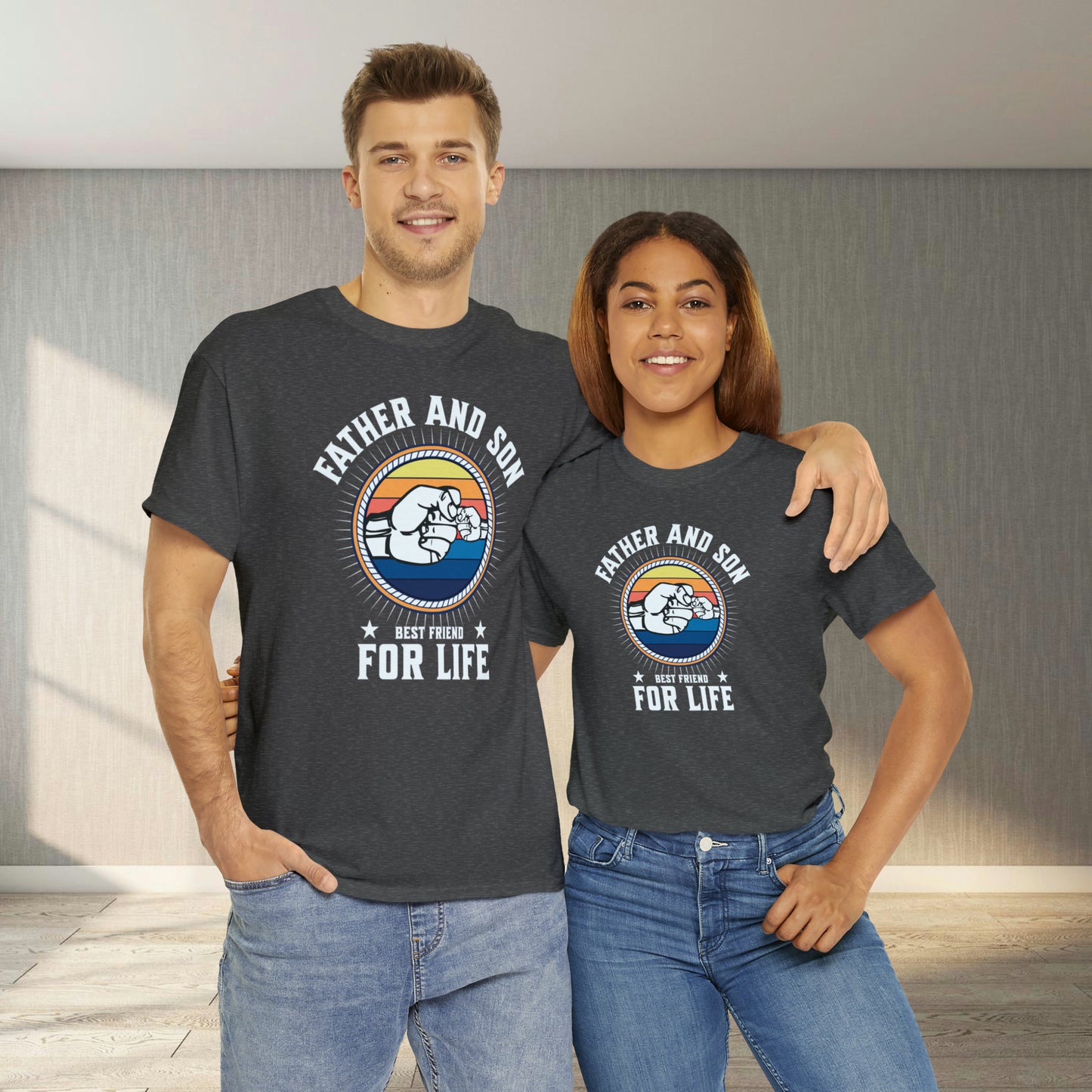 T-Shirt - Father and Son | Classic Fit | 100% Cotton | Heavy Cotton