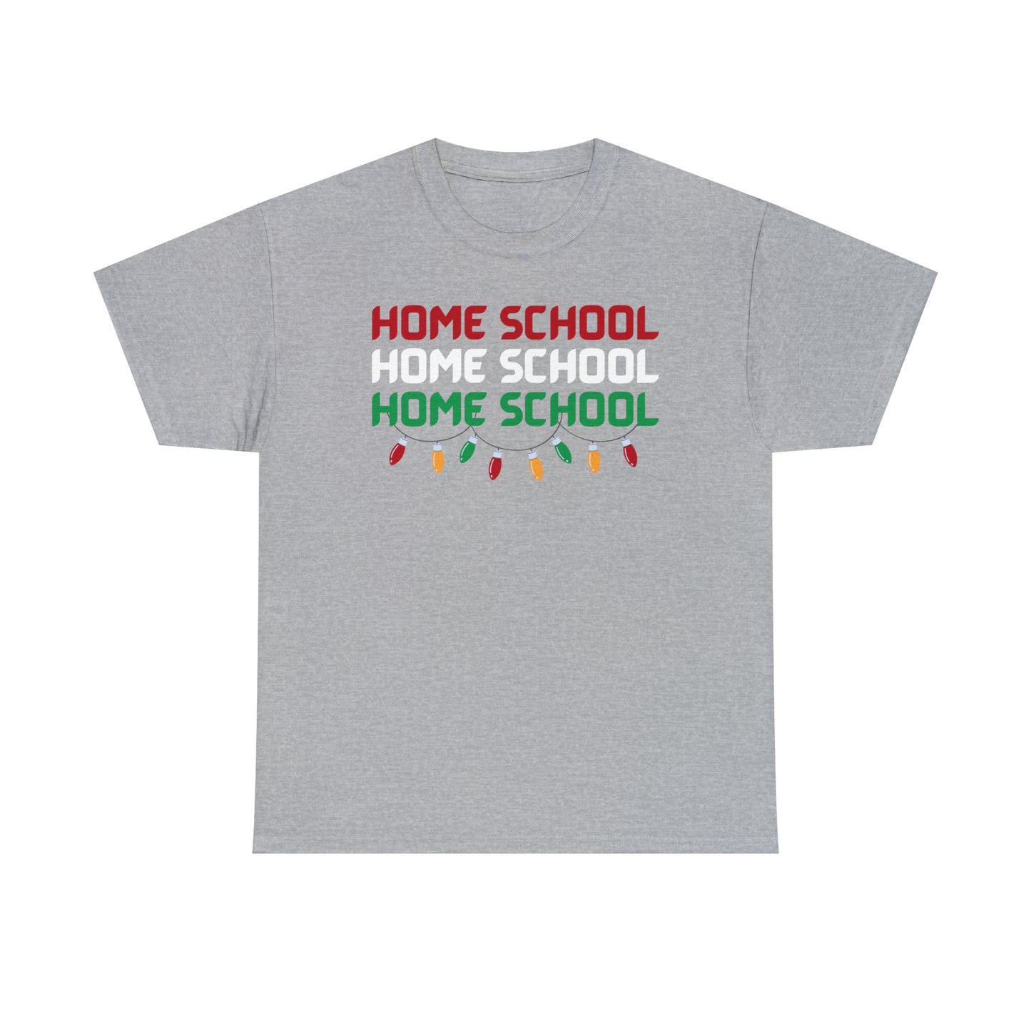 T-Shirt - Home School Christmas | Classic Fit | 100% Cotton | Heavy Cotton