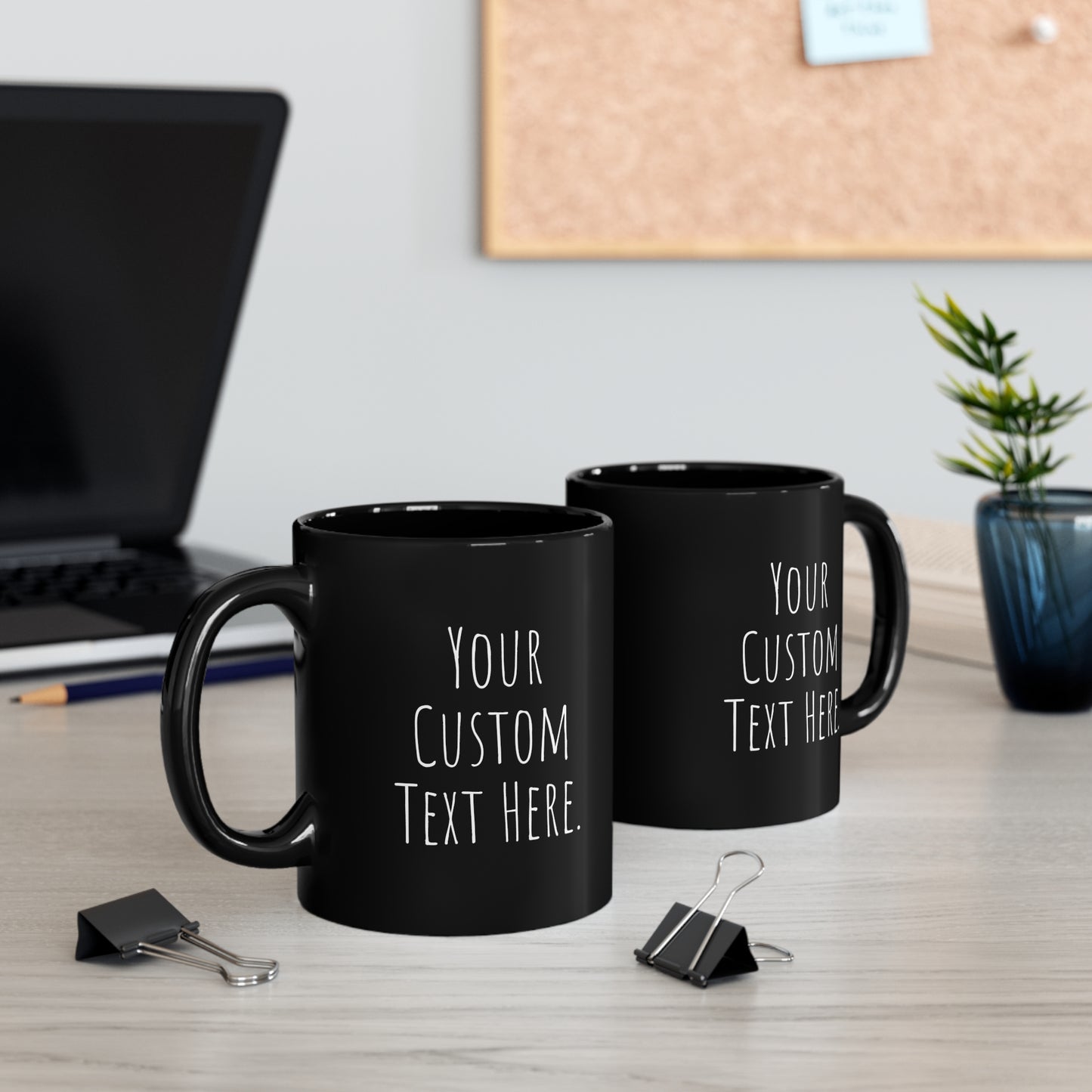 Coffee Mug (CUSTOM) | Black | Ceramic 11oz | Microwave and Dishwasher Safe