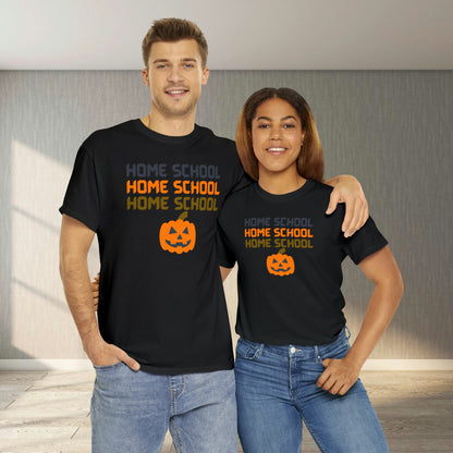 T-Shirt - Home School Halloween | Classic Fit | 100% Cotton | Heavy Cotton