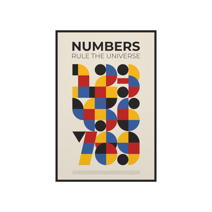 Poster - Numbers Rule The Universe | Engineering | Premium Matte Poster