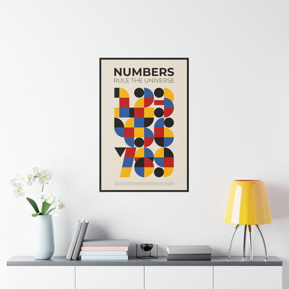 Poster - Numbers Rule The Universe | Engineering | Premium Matte Poster