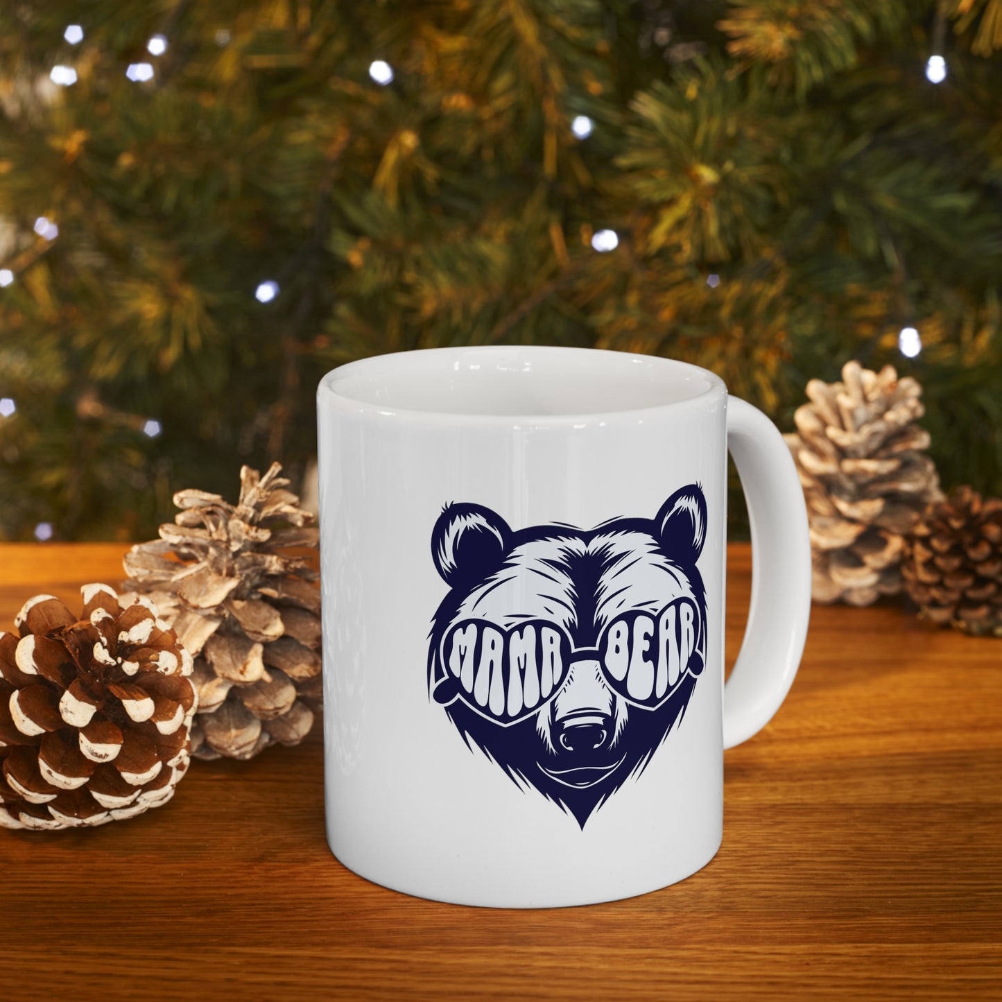 Coffee Mug - Mama Bear | White | Ceramic 11oz | Microwave and Dishwasher Safe