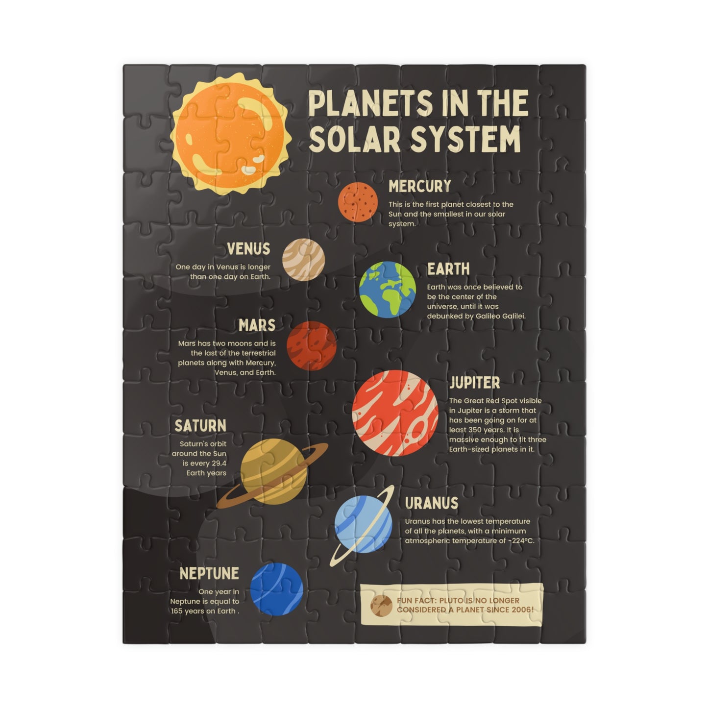 Jigsaw Puzzle - The Solar System | Astronomy And Science | Wall Decor