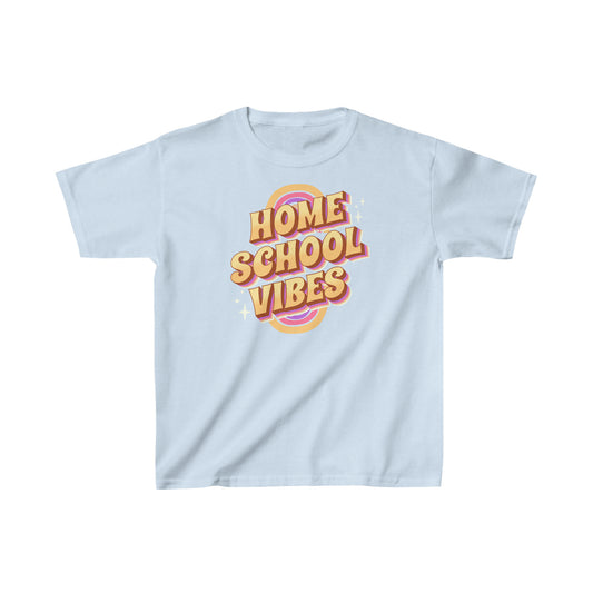 T-Shirt (Kids) - Home School Vibes | Classic Fit | 100% Cotton | Funny, Witty, Sarcastic