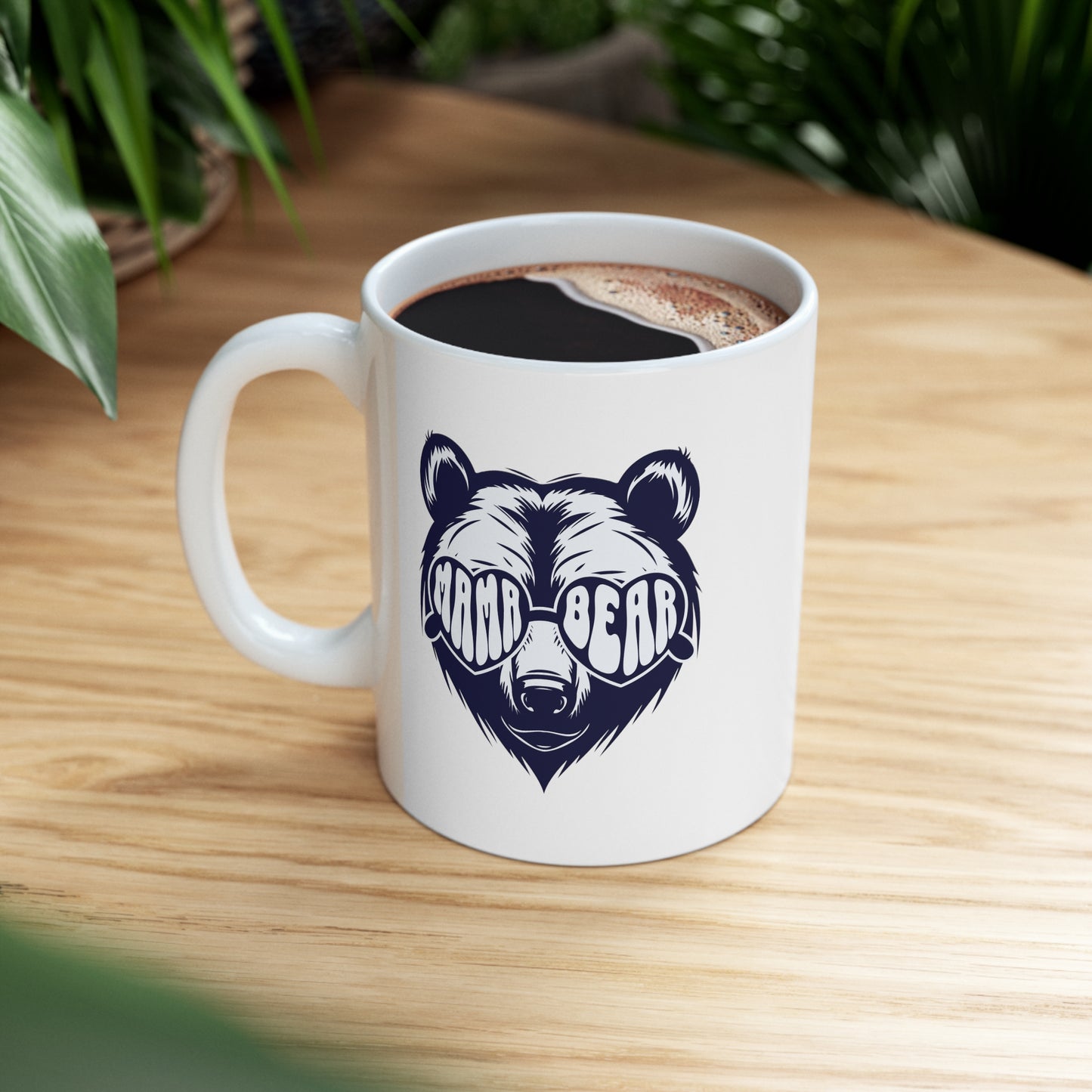 Coffee Mug - Mama Bear | White | Ceramic 11oz | Microwave and Dishwasher Safe