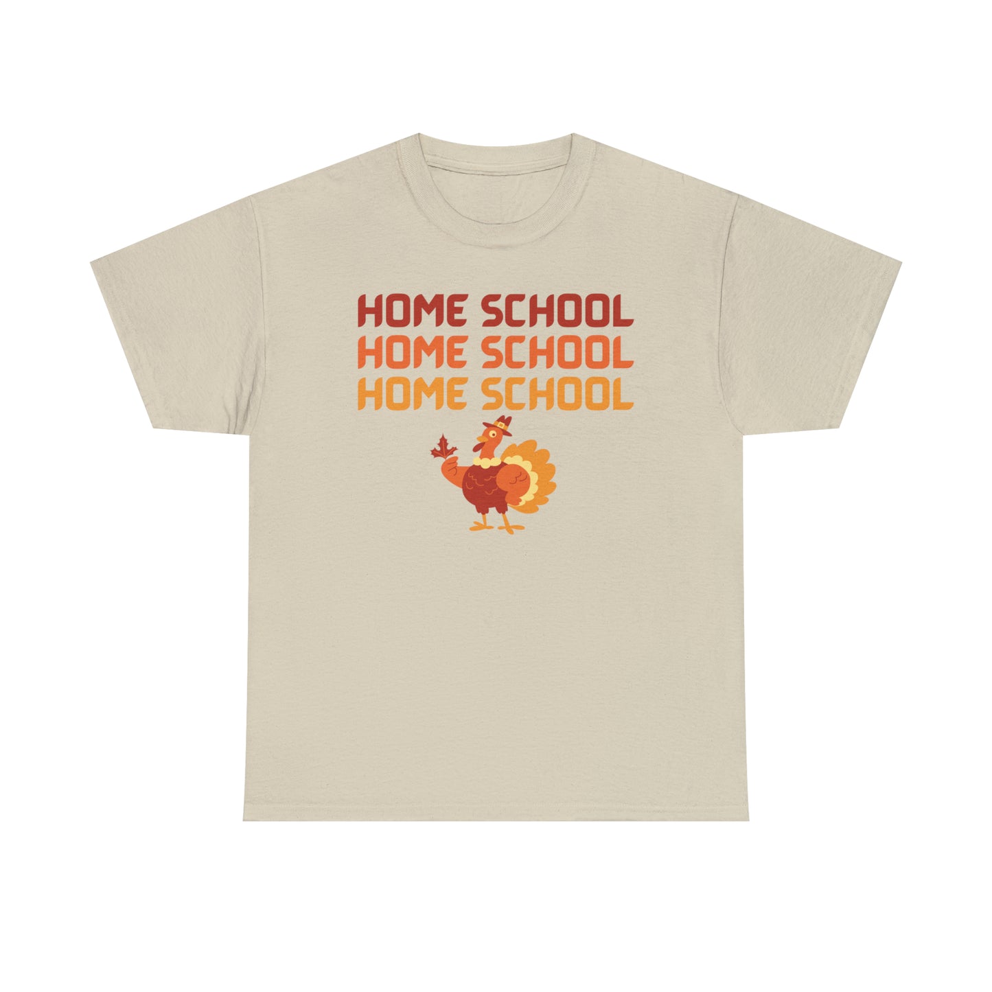 T-Shirt - Home School Thanksgiving | Classic Fit | 100% Cotton | Heavy Cotton